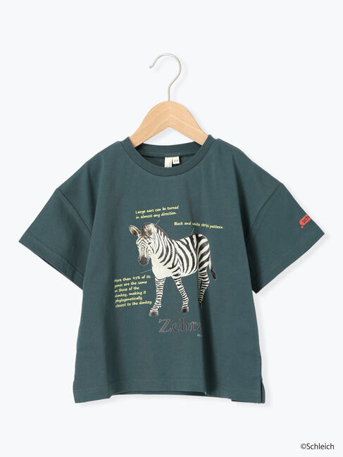 Samansa Mos2 Lagom「【schleich】アニマルアソートプリントT」|Tシャツ・カットソー|グリーン