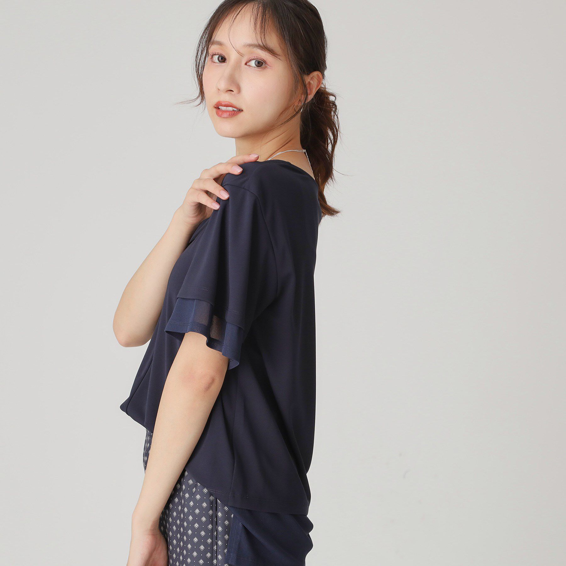 COUP DE CHANCE「【手洗い可】リラクシージャージトップス」|Tシャツ・カットソー|