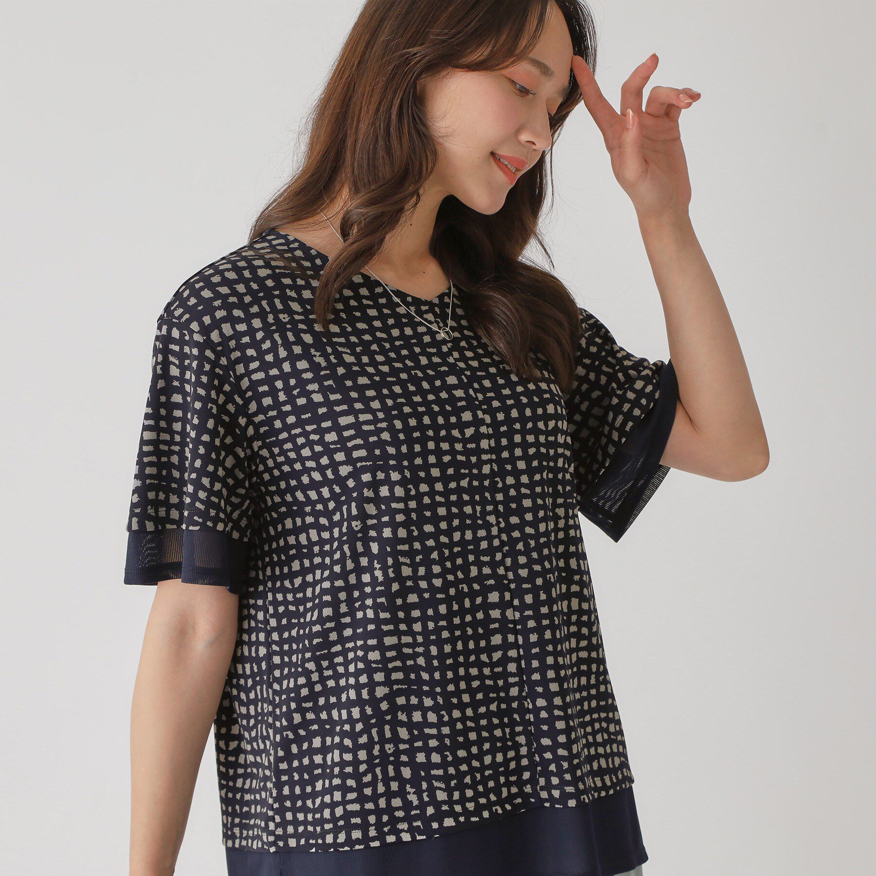 COUP DE CHANCE「【手洗い可】リラクシージャージトップス」|Tシャツ・カットソー|