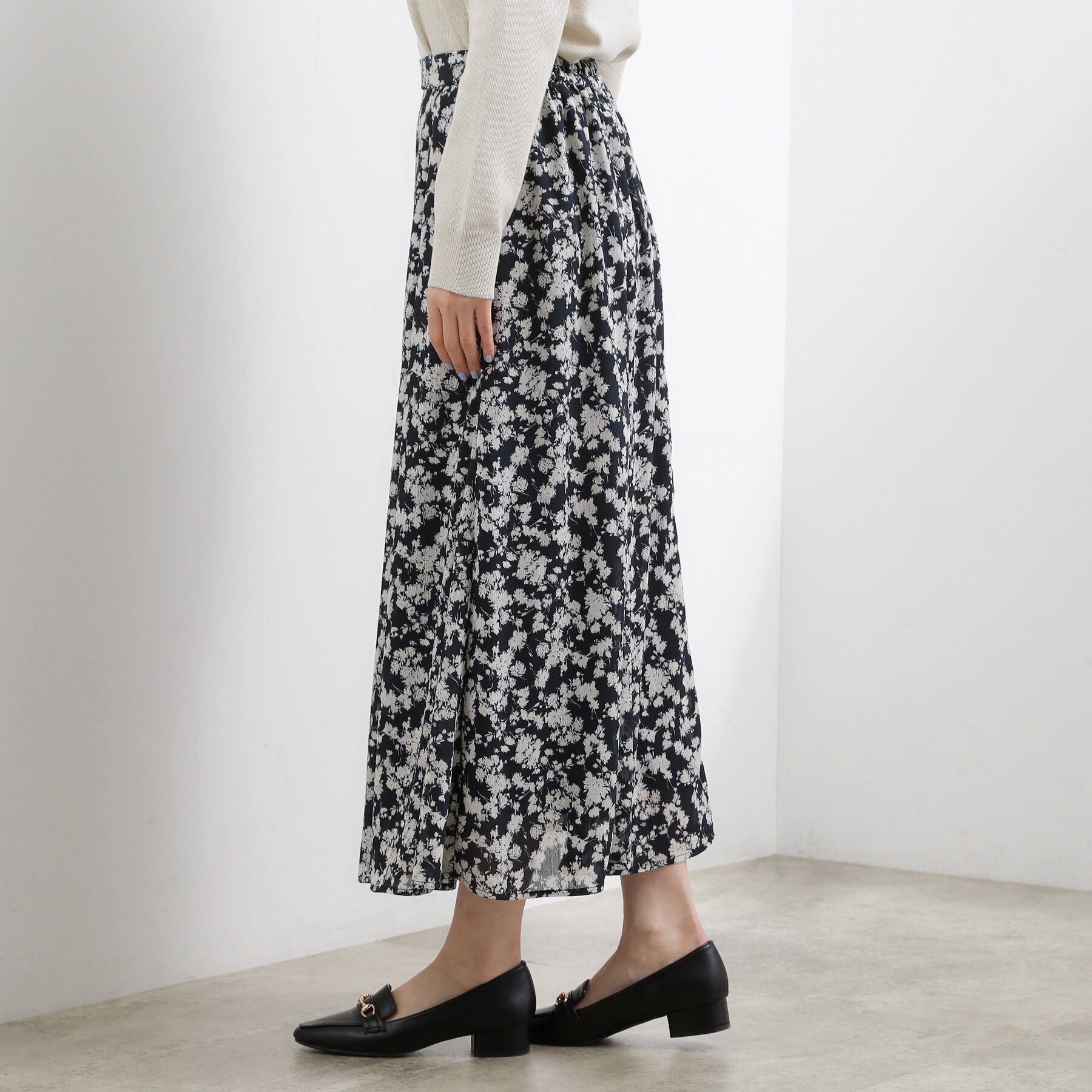 grove「フラワープリント楊柳マーメイドスカート」|スカート|