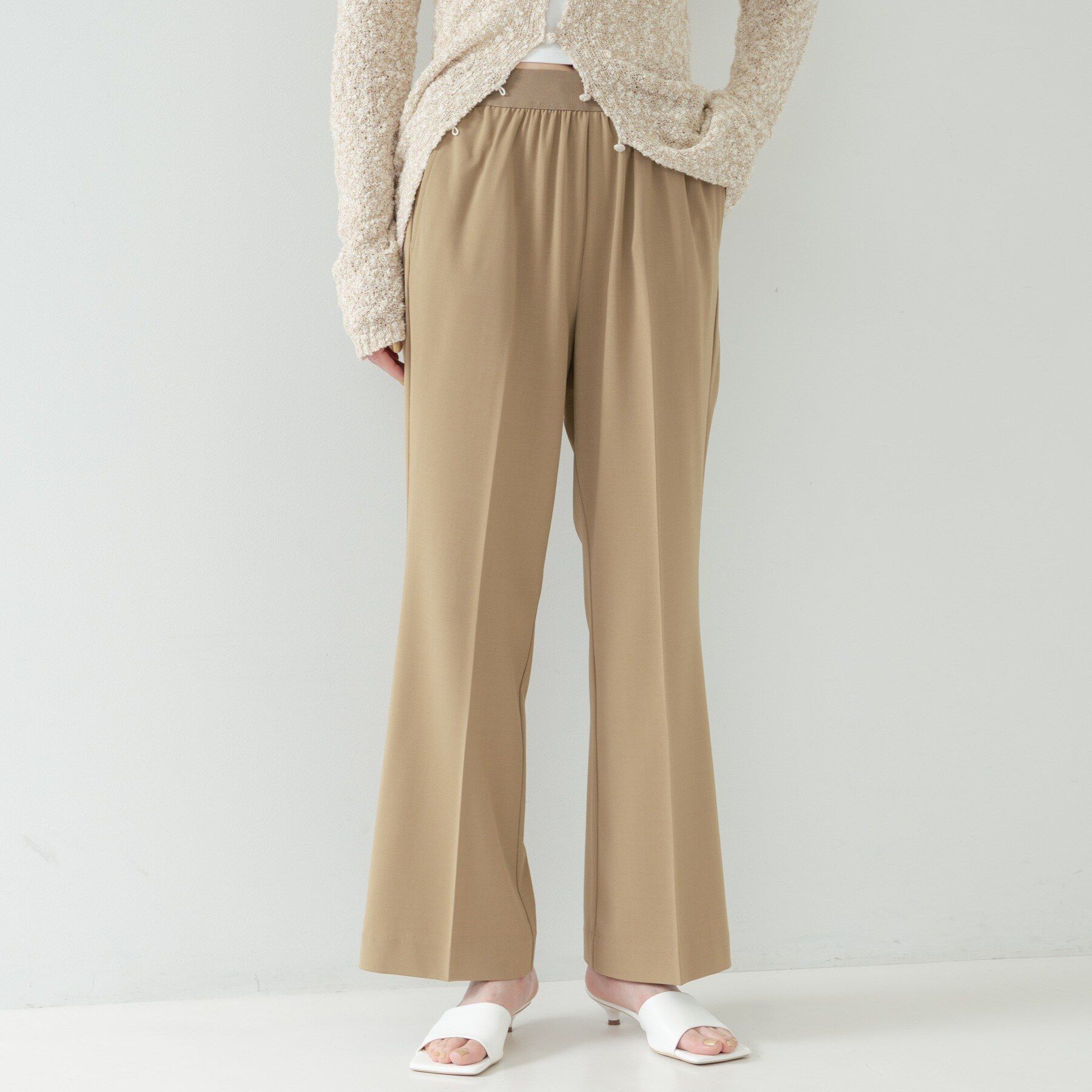 GALLEST「Comfy SET UP｜ストレートフレアパンツ【セットアップ対応／通勤／カセット服】」|その他|