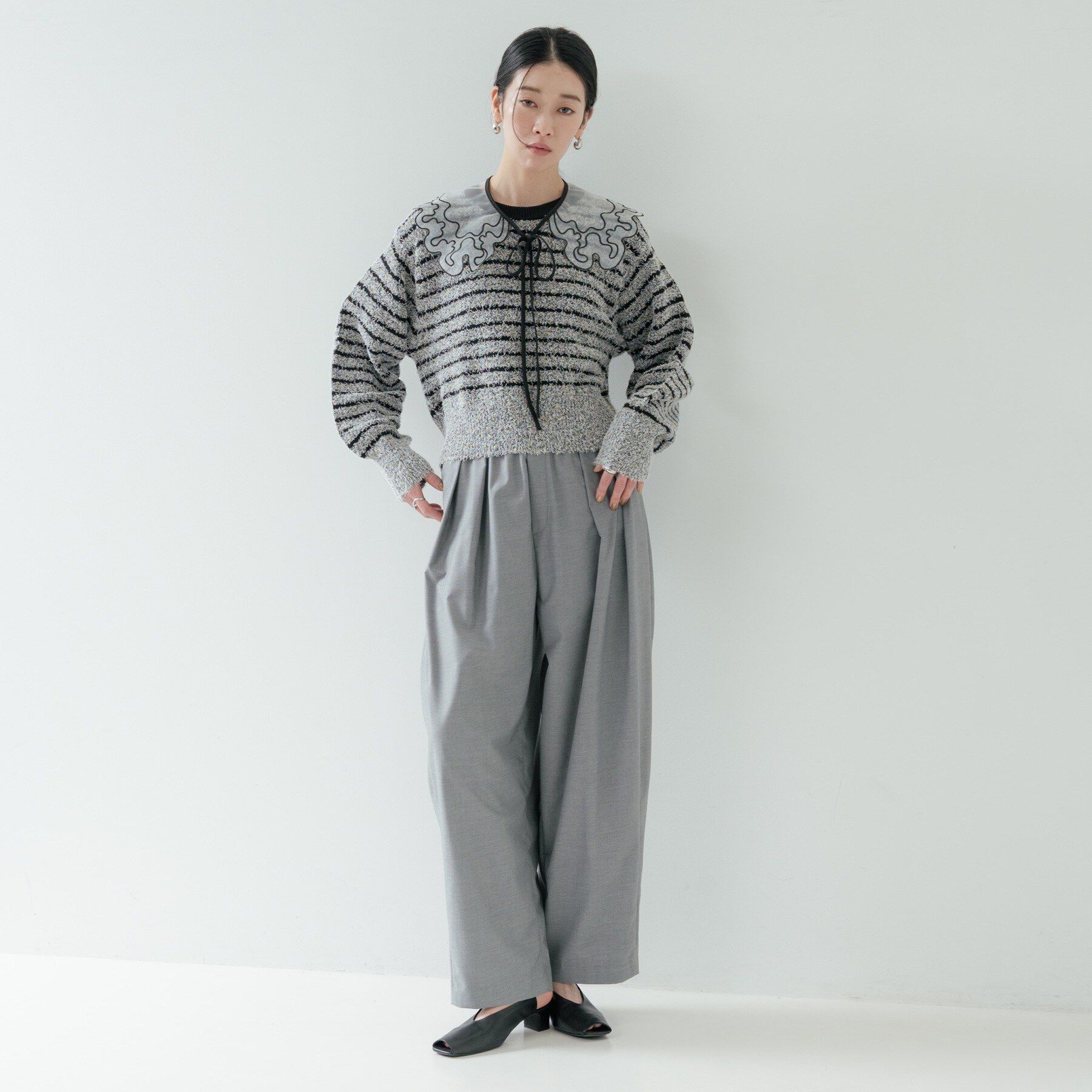 GALLEST「ファンシーヤーンボーダーニット」|ニット・セーター|