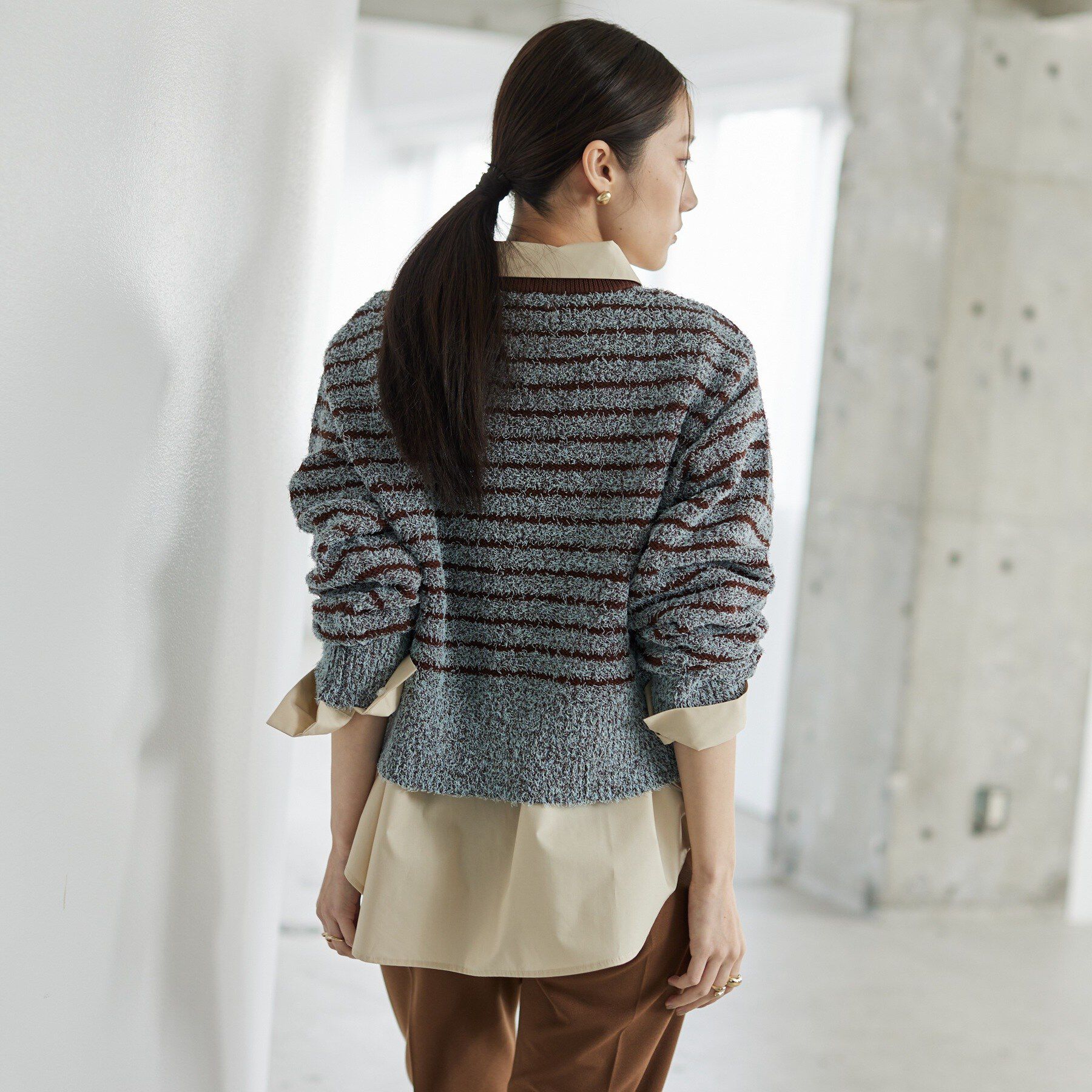 GALLEST「ファンシーヤーンボーダーニット」|ニット・セーター|