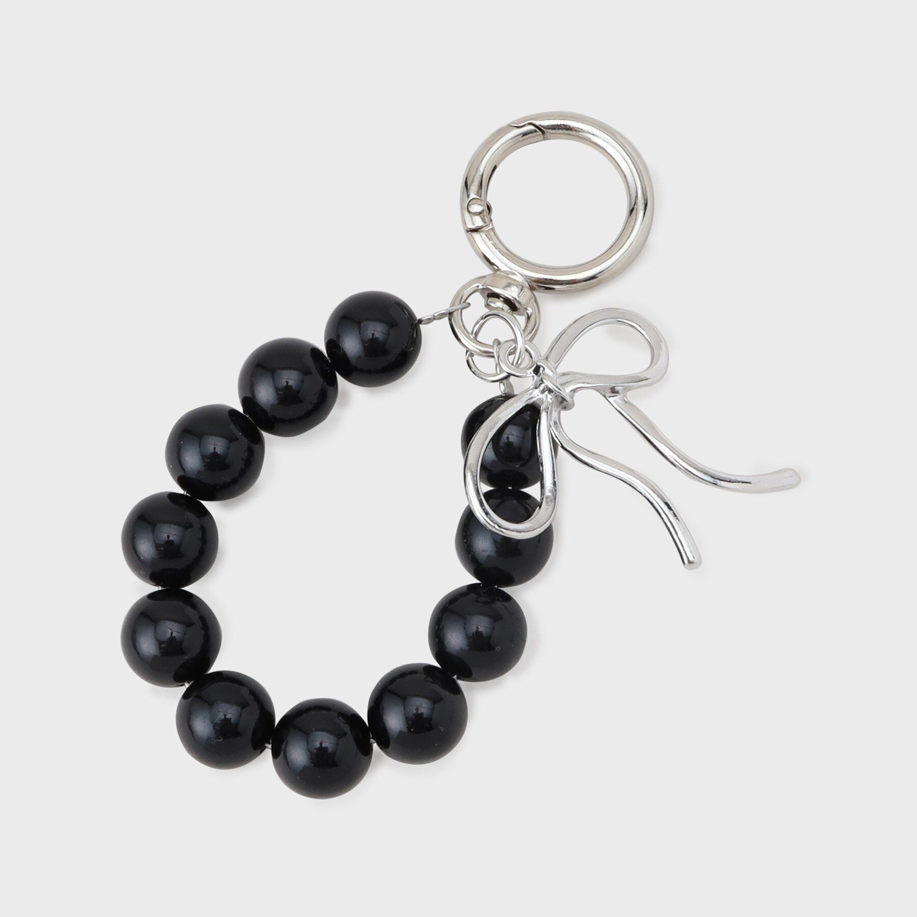 OPAQUE.CLIP「ボールリボンチャーム」|キーケース|ブラック(019)