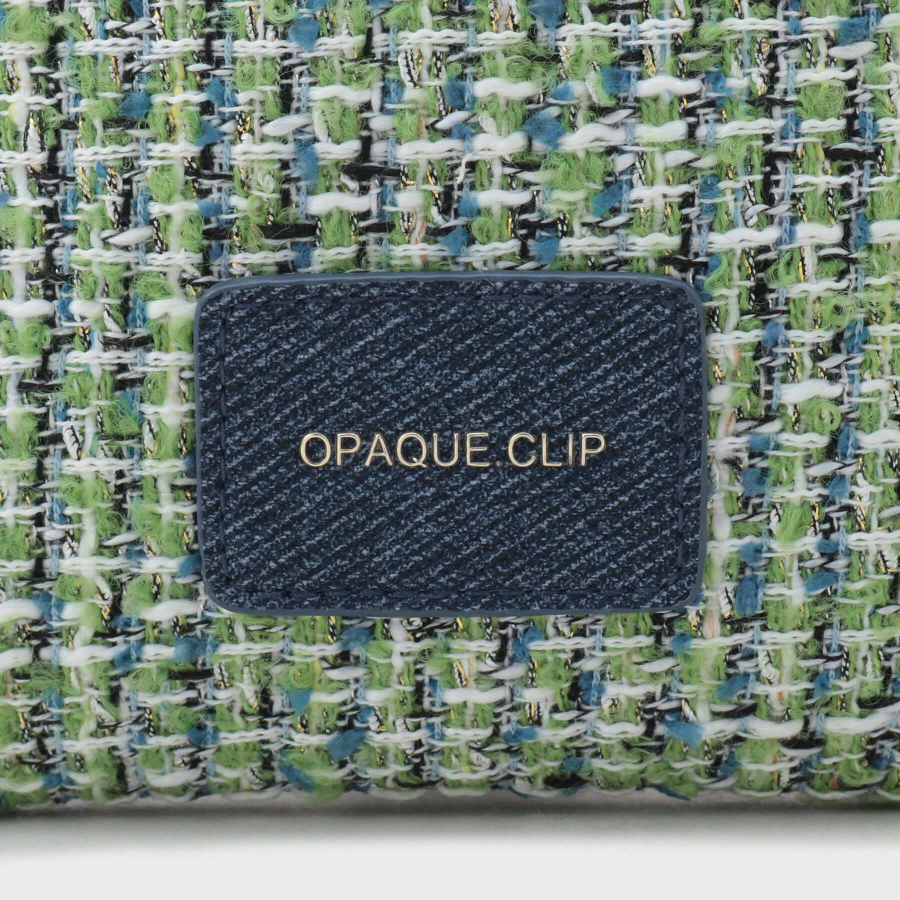OPAQUE.CLIP「ツイードコンビスクエアポーチ」|ポーチ|