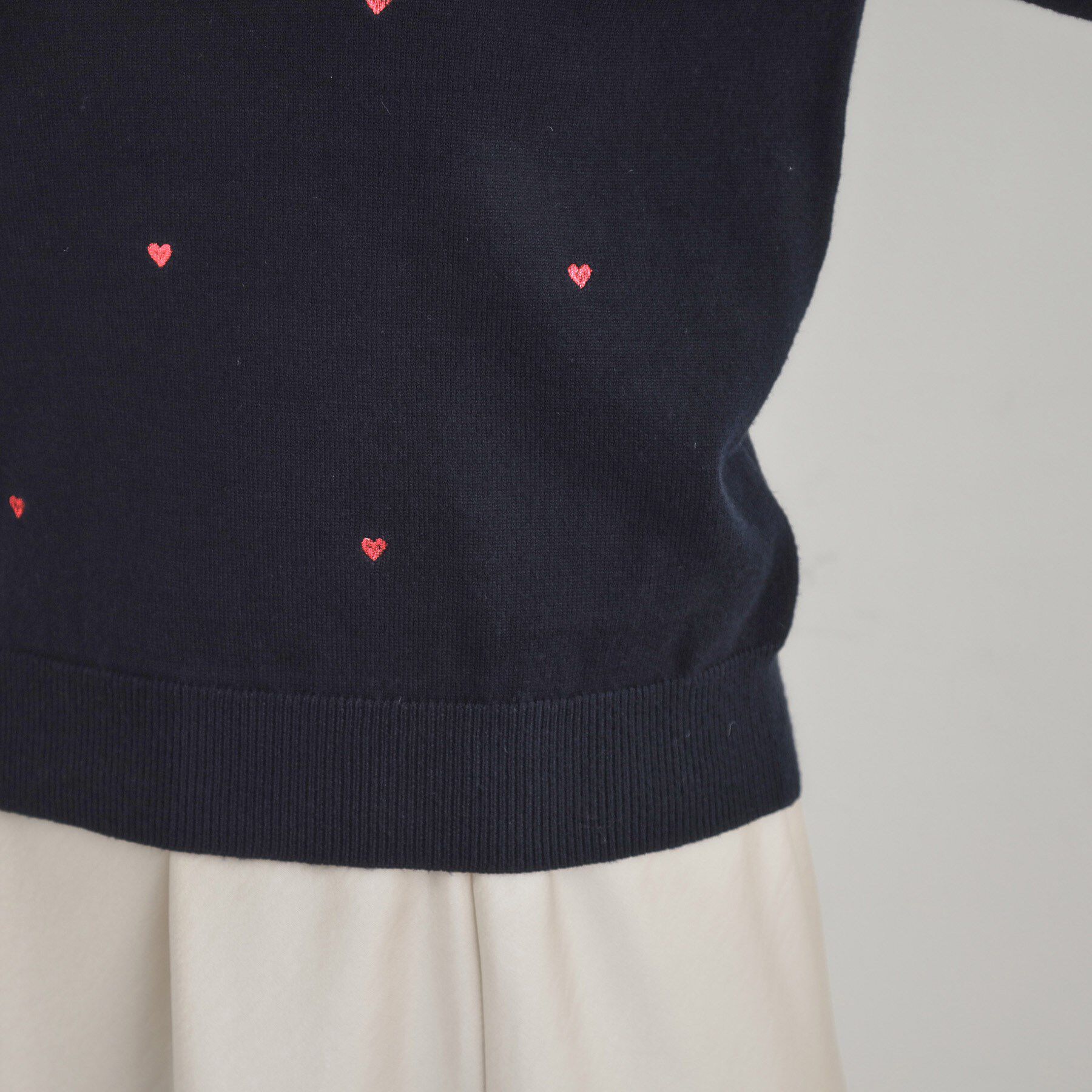Couture broach「【着映え】ハートドットラメ刺繍ニット」|ニット・セーター|