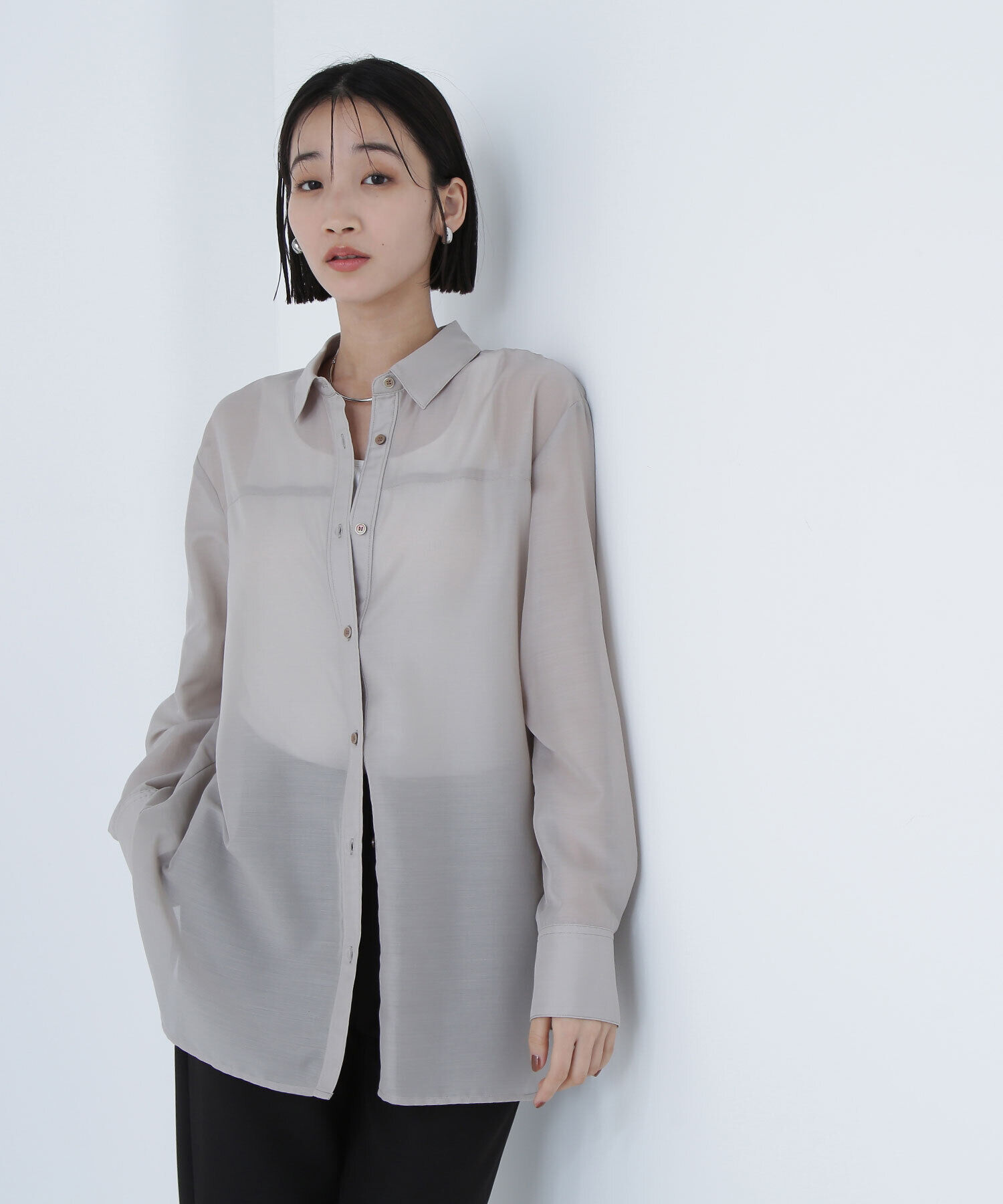  「シアーオーバーシャツ」|シャツ・ブラウス|