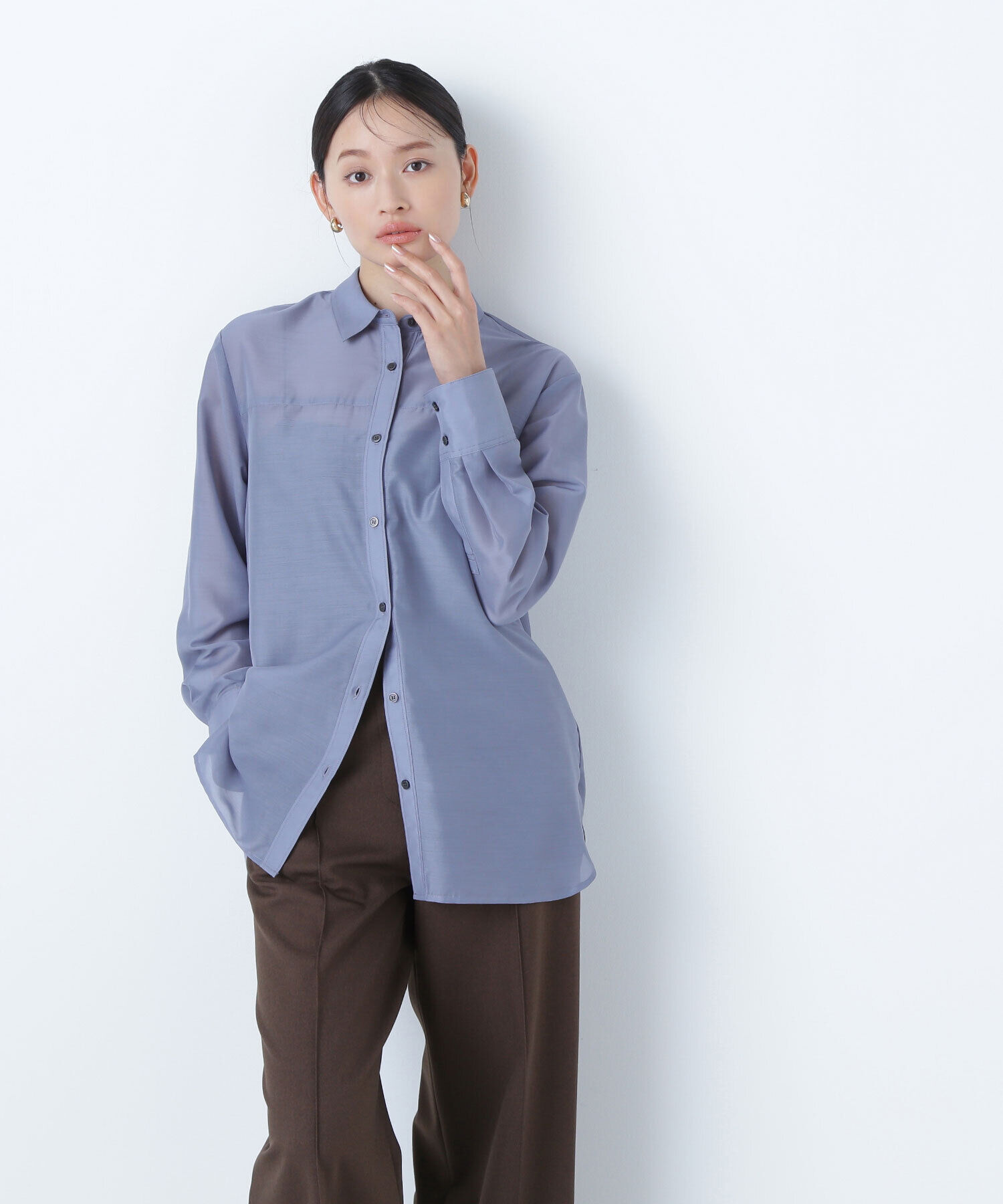  「シアーオーバーシャツ」|シャツ・ブラウス|