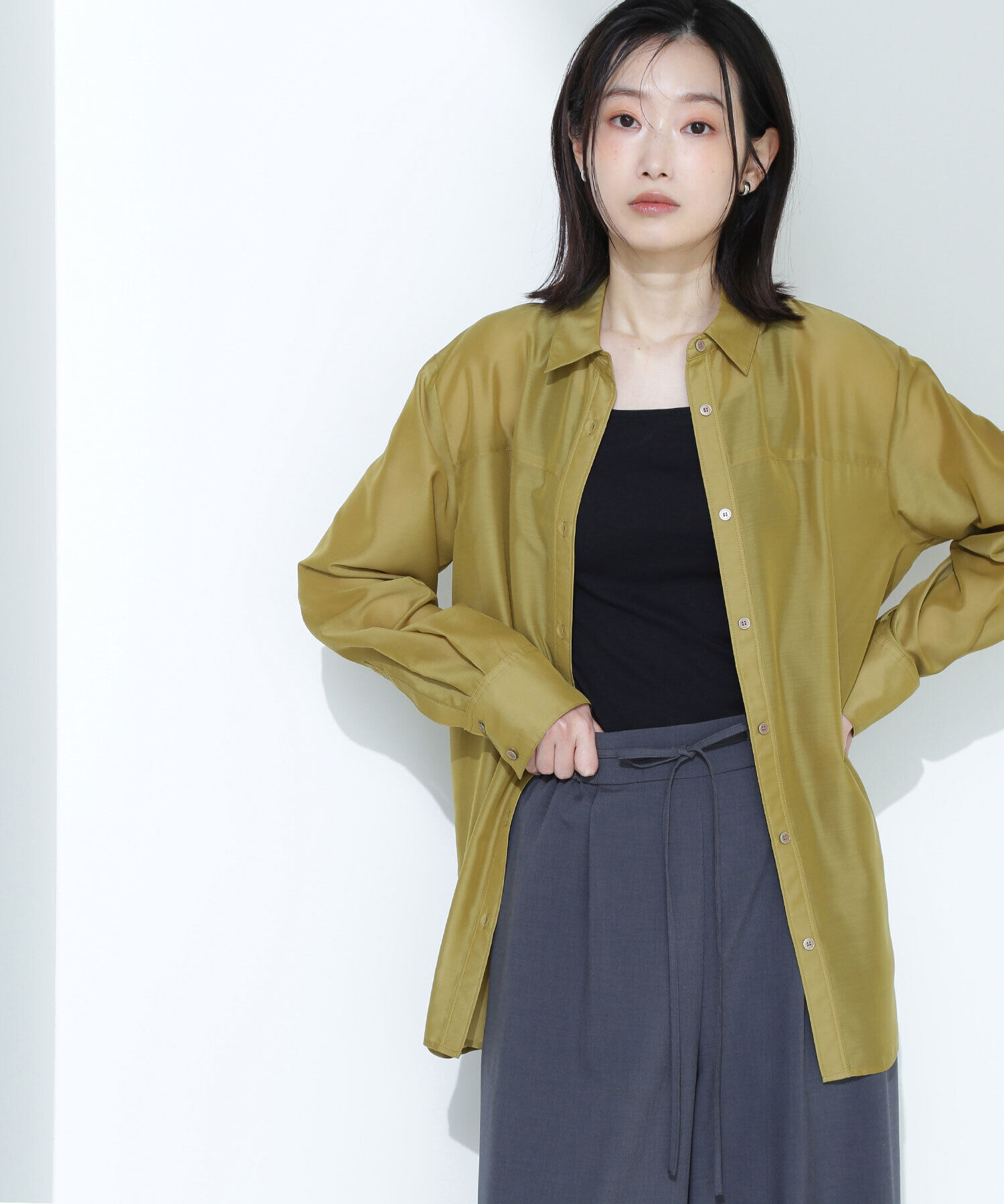  「シアーオーバーシャツ」|シャツ・ブラウス|