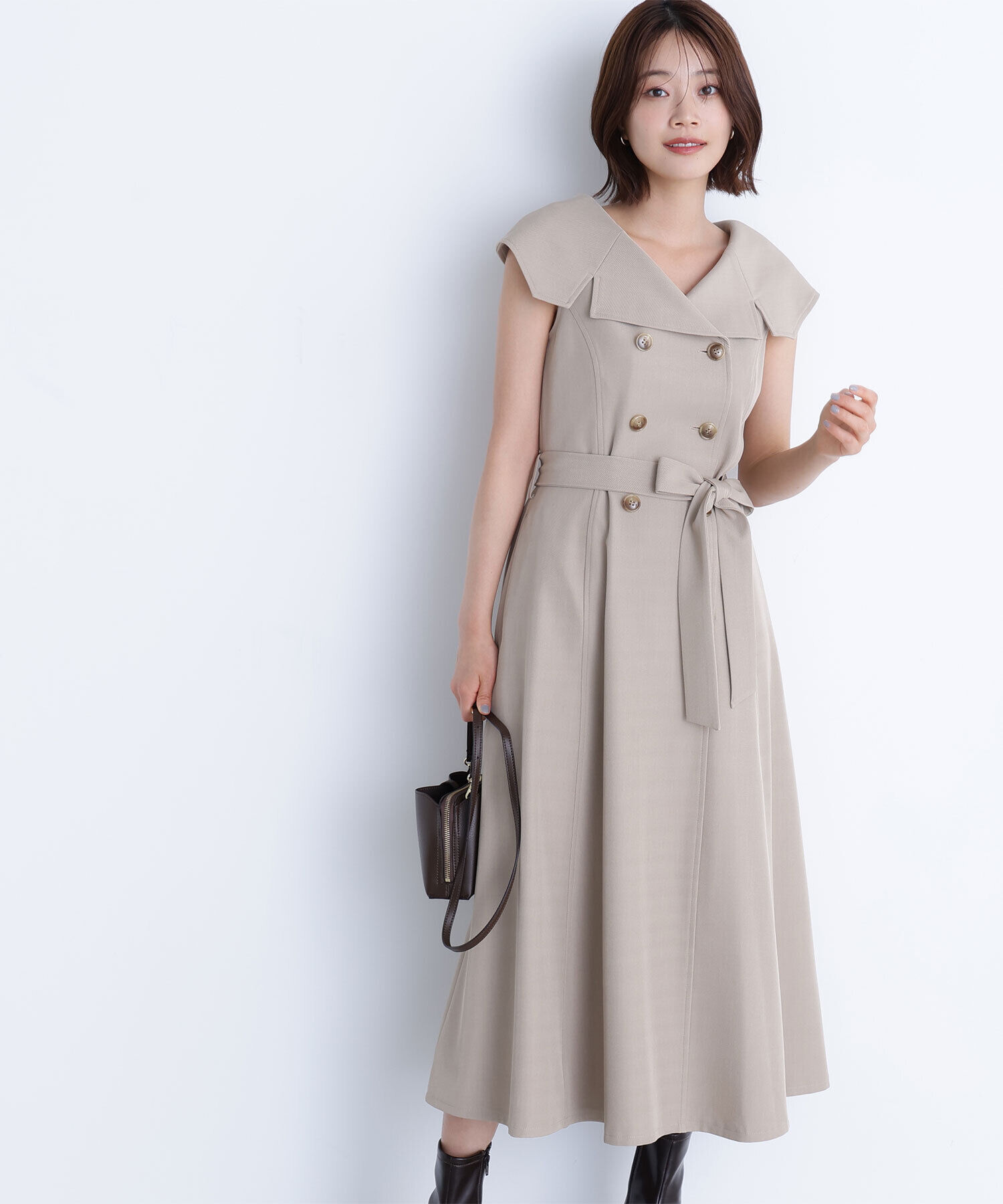  「トレンチディテールワンピース」|ワンピース|