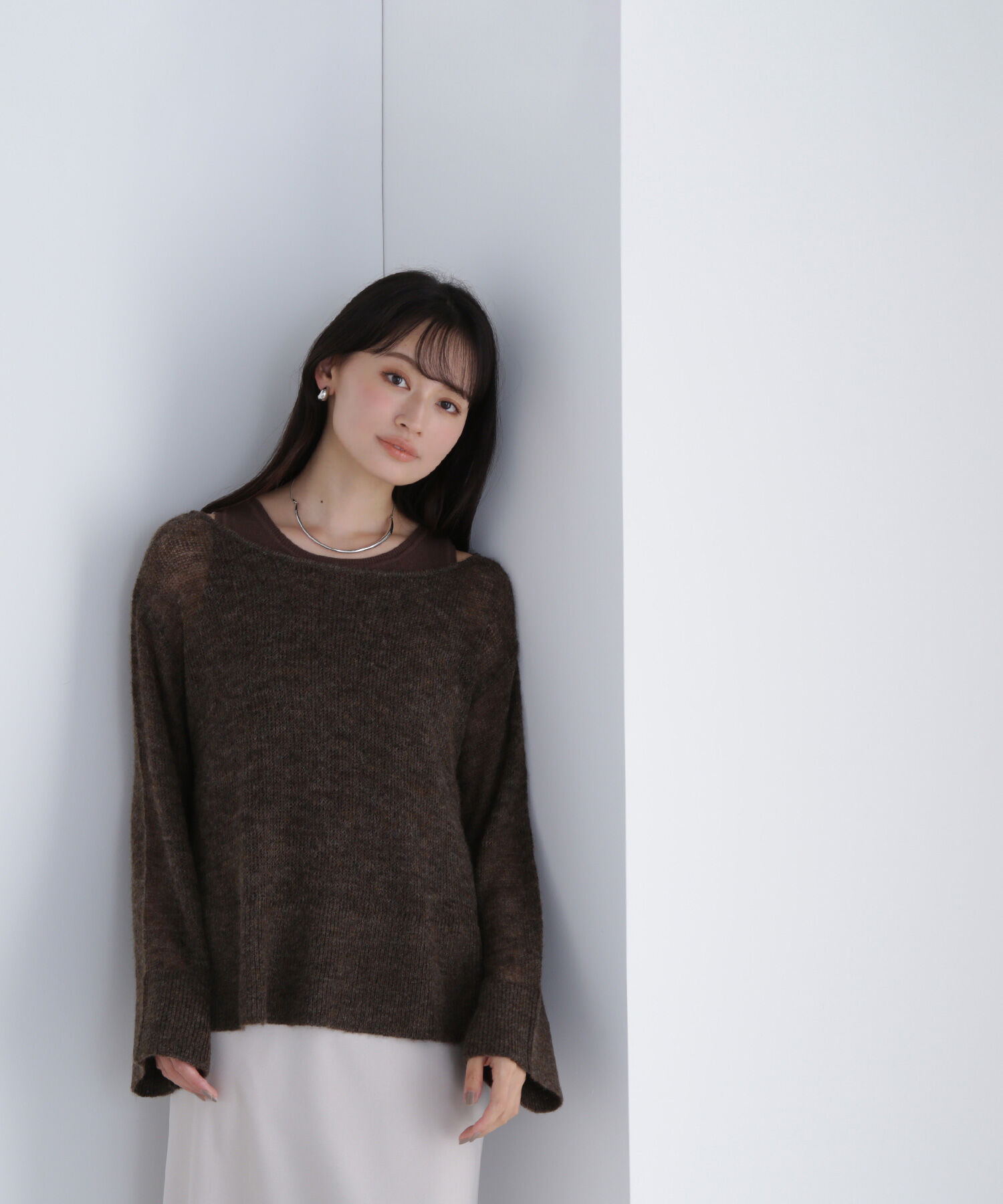  「モヘヤライクニットセット　　　　　　　」|ニット・セーター|