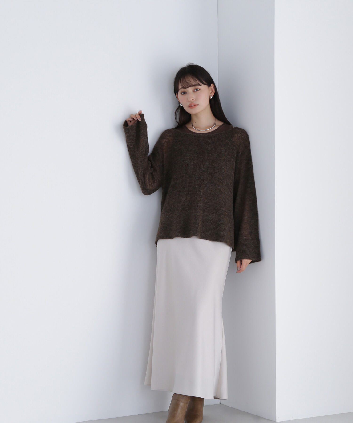  「モヘヤライクニットセット　　　　　　　」|ニット・セーター|