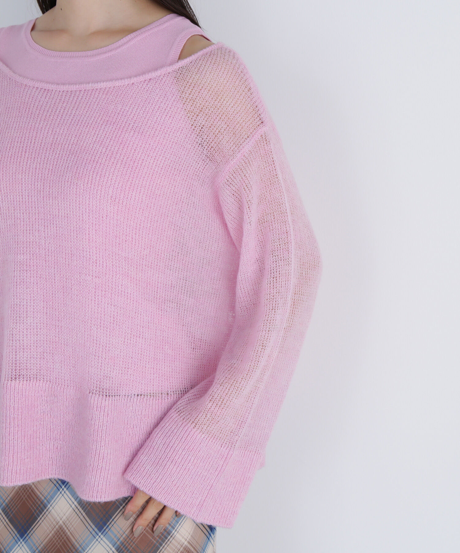  「モヘヤライクニットセット　　　　　　　」|ニット・セーター|