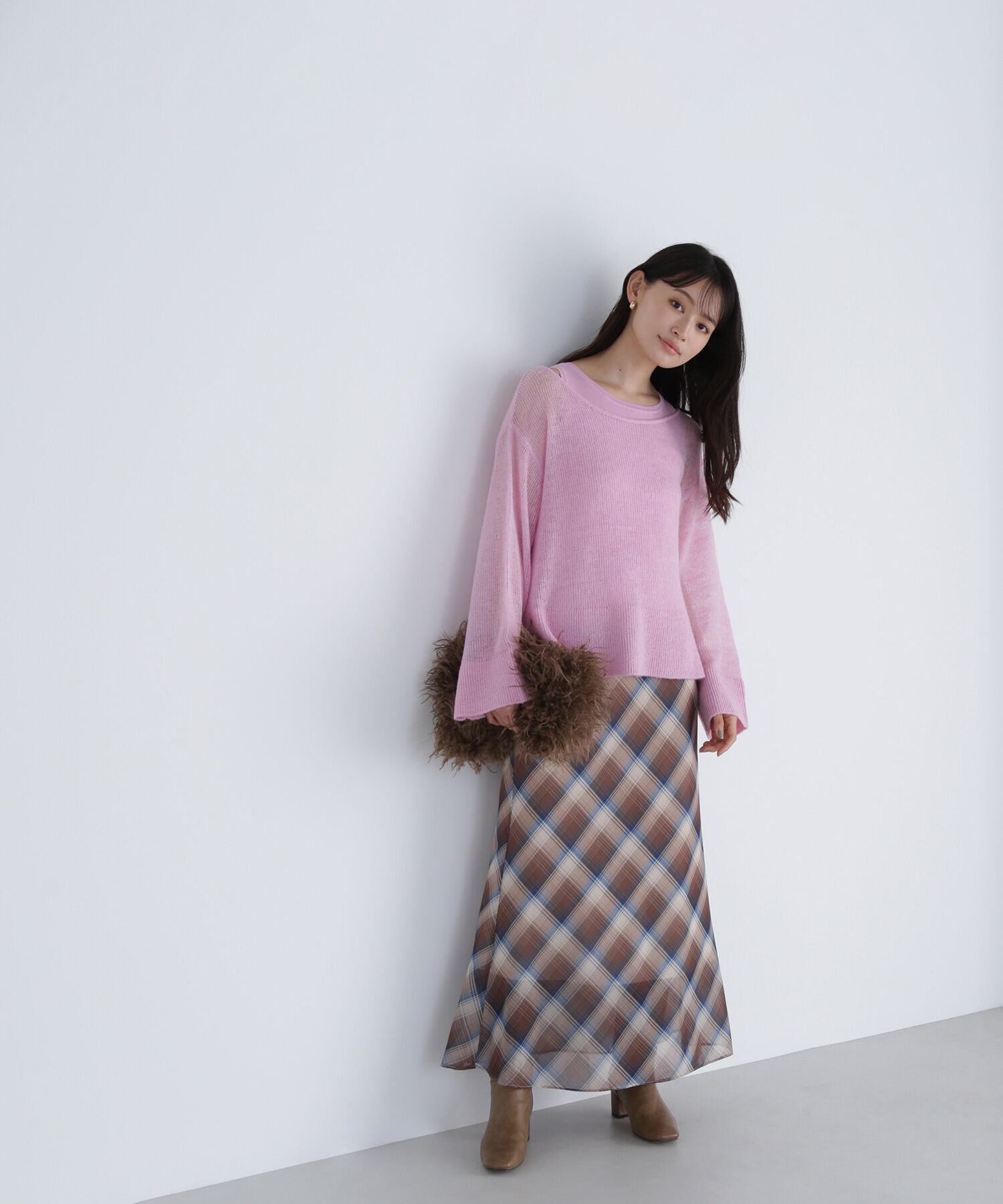  「モヘヤライクニットセット　　　　　　　」|ニット・セーター|