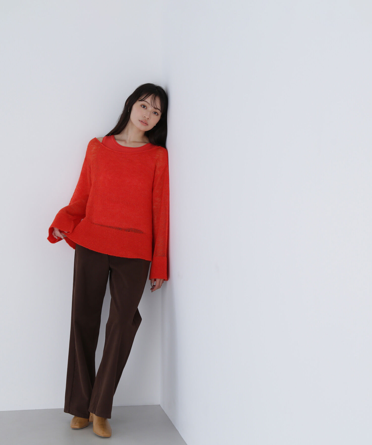  「モヘヤライクニットセット　　　　　　　」|ニット・セーター|