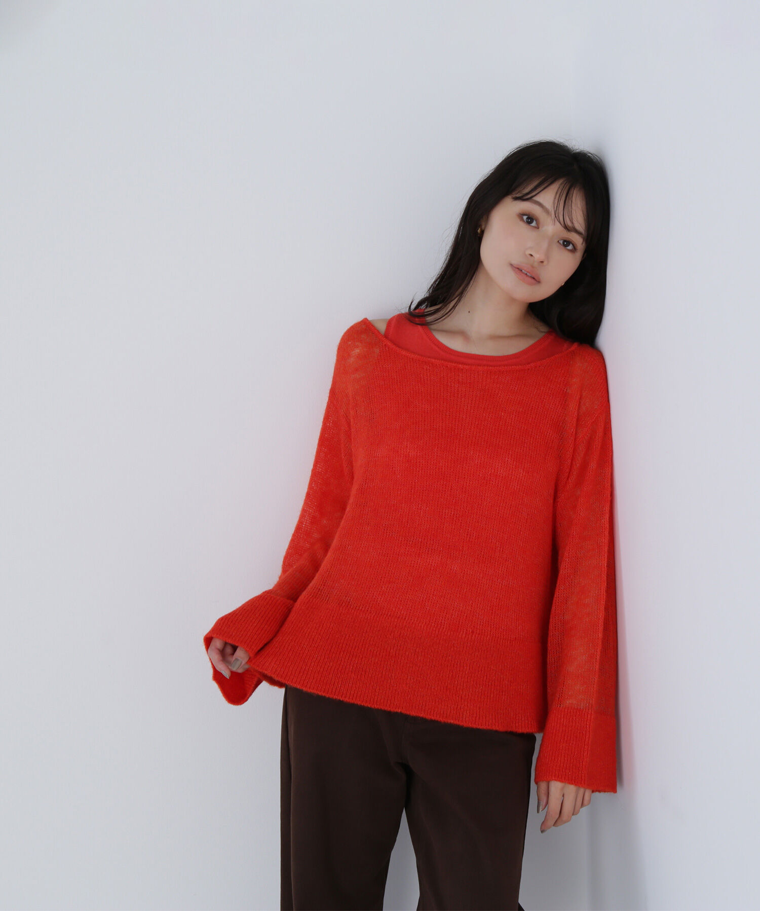  「モヘヤライクニットセット　　　　　　　」|ニット・セーター|