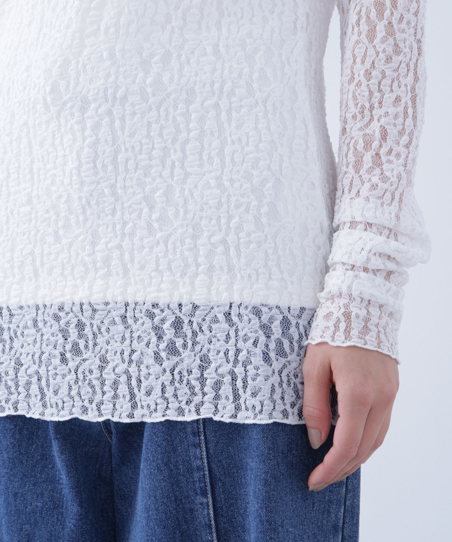  「〈N.〉 レースカットソー」|Tシャツ・カットソー|