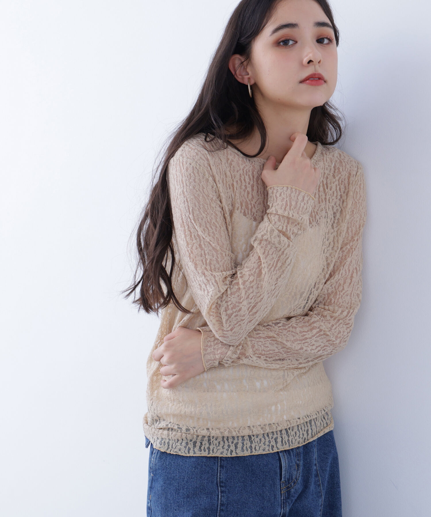  「〈N.〉 レースカットソー」|Tシャツ・カットソー|