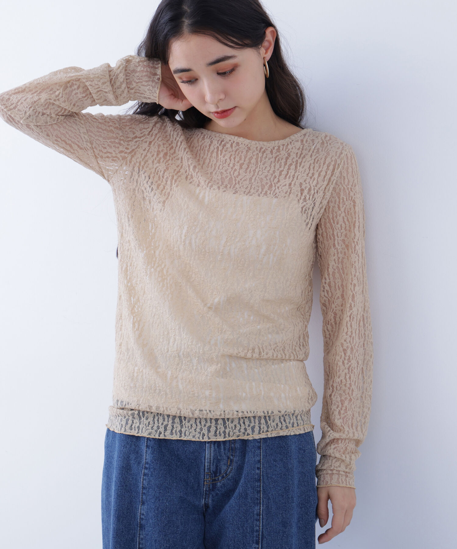  「〈N.〉 レースカットソー」|Tシャツ・カットソー|