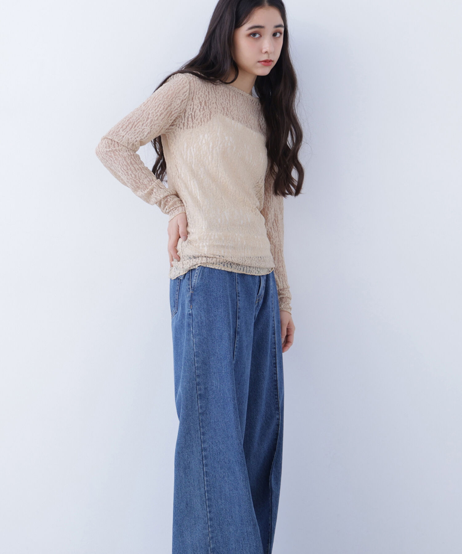  「〈N.〉 レースカットソー」|Tシャツ・カットソー|