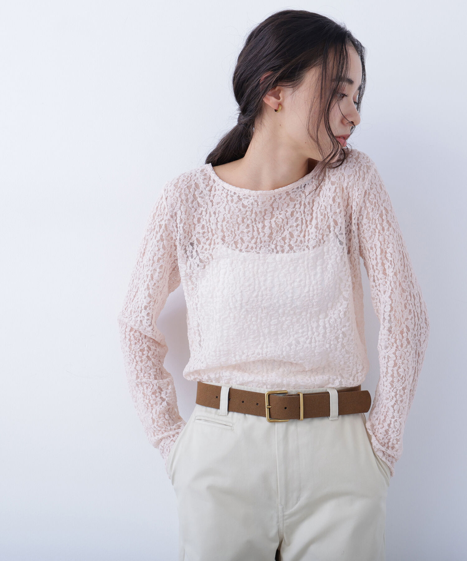  「〈N.〉 レースカットソー」|Tシャツ・カットソー|