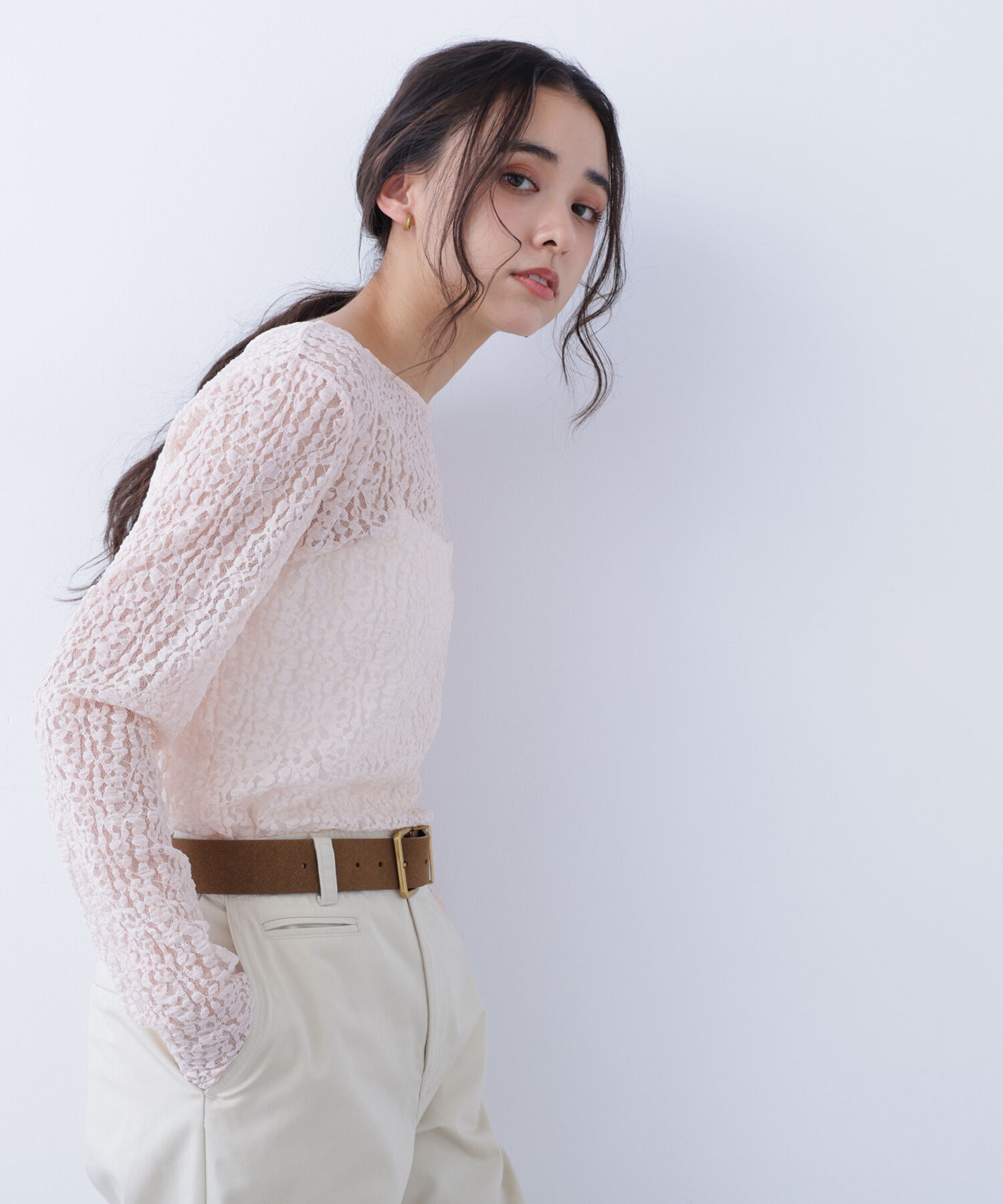  「〈N.〉 レースカットソー」|Tシャツ・カットソー|