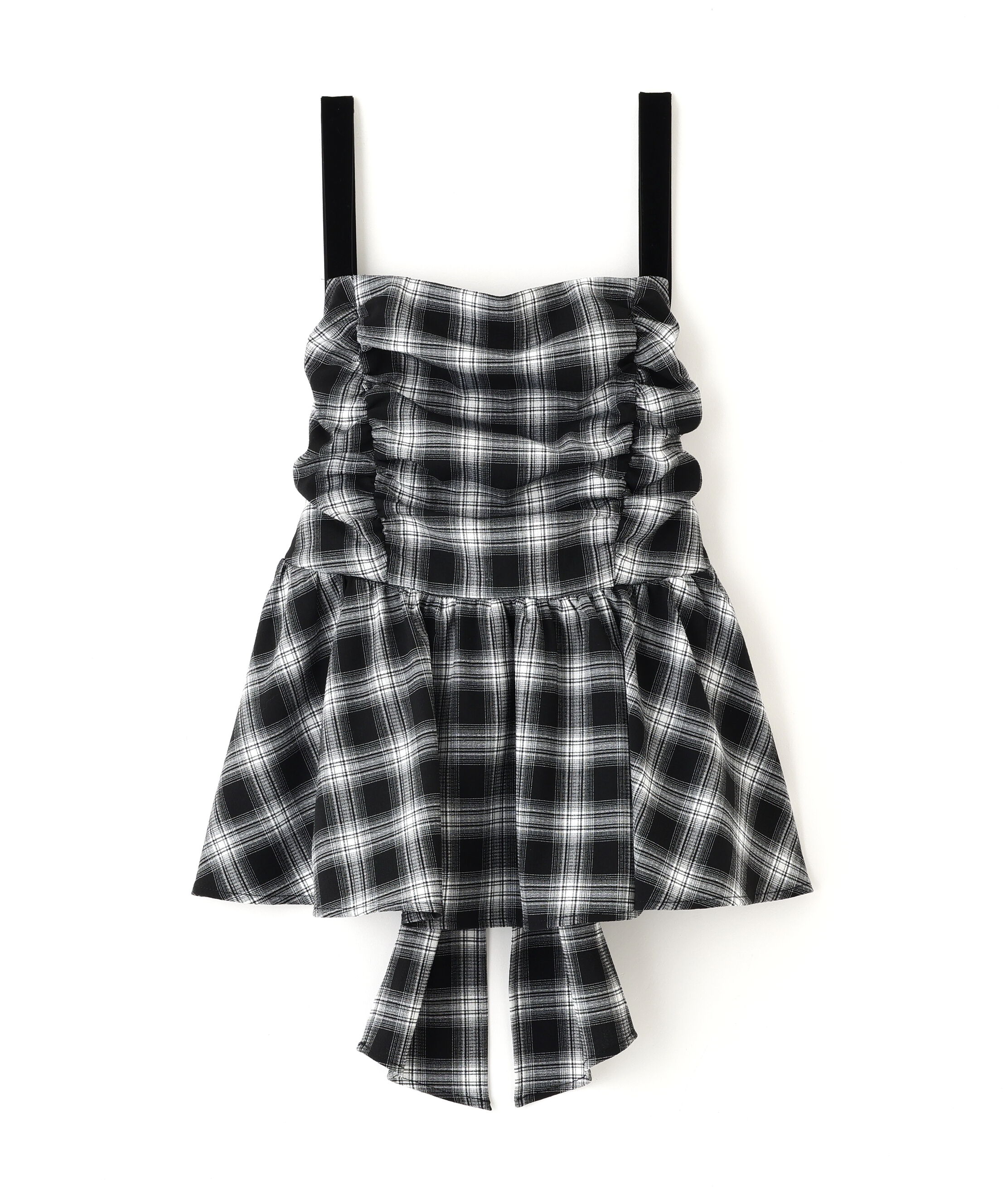  「オンブレーチェックシャーリングキャミ」|シャツ・ブラウス|