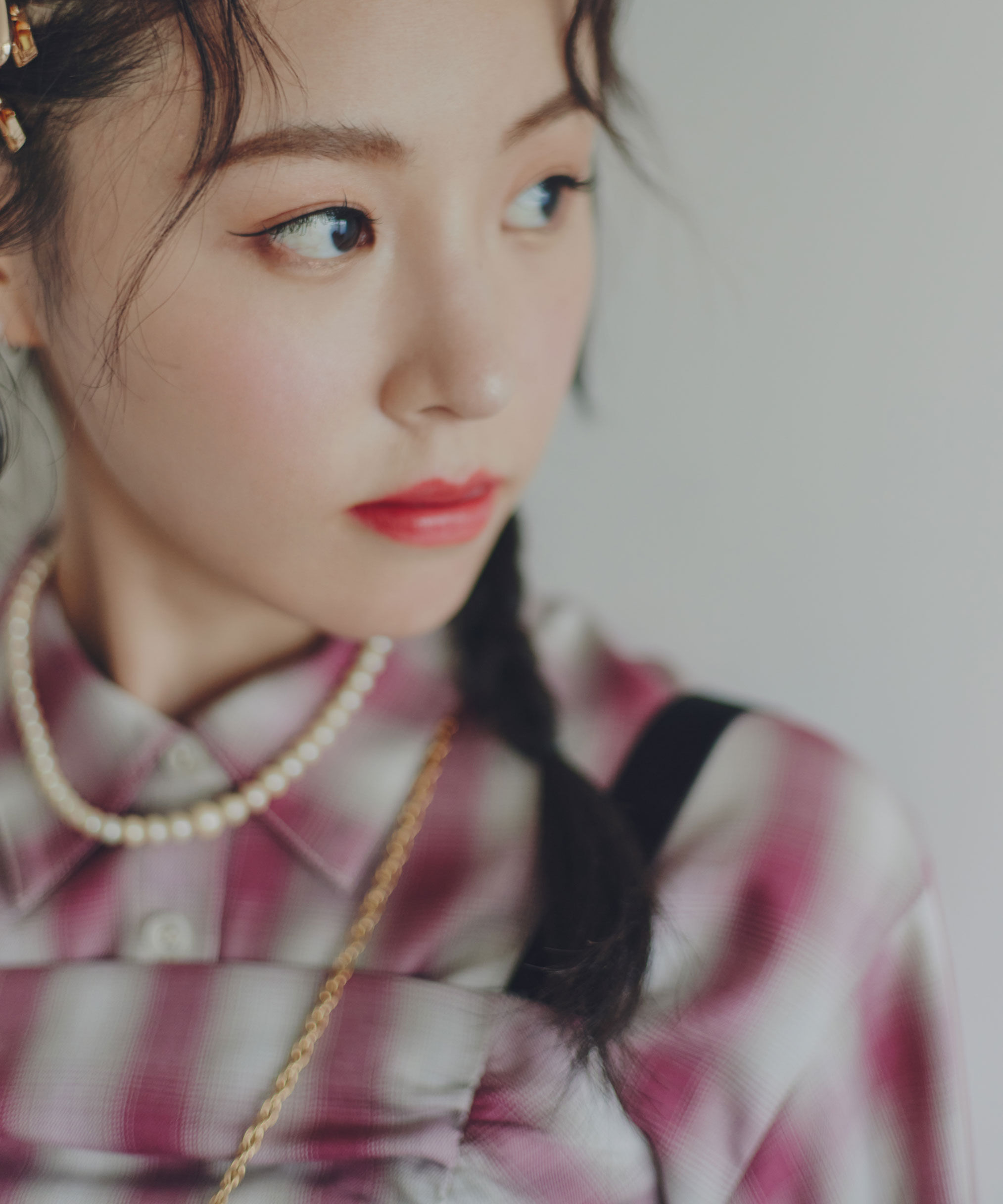  「オンブレーチェックシャーリングキャミ」|シャツ・ブラウス|