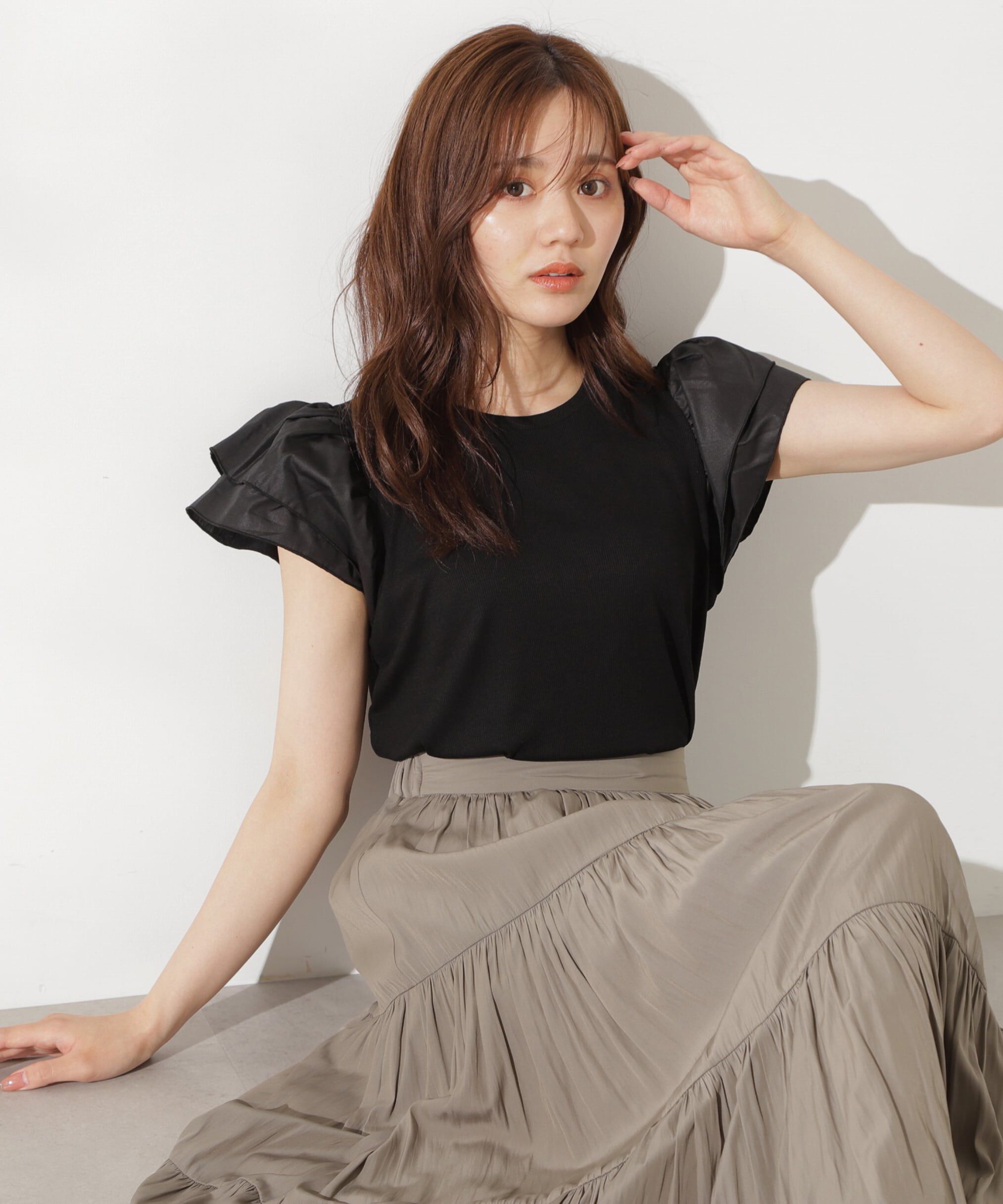 PROPORTION BODY DRESSING「フレアリブカットソー」|Tシャツ・カットソー|