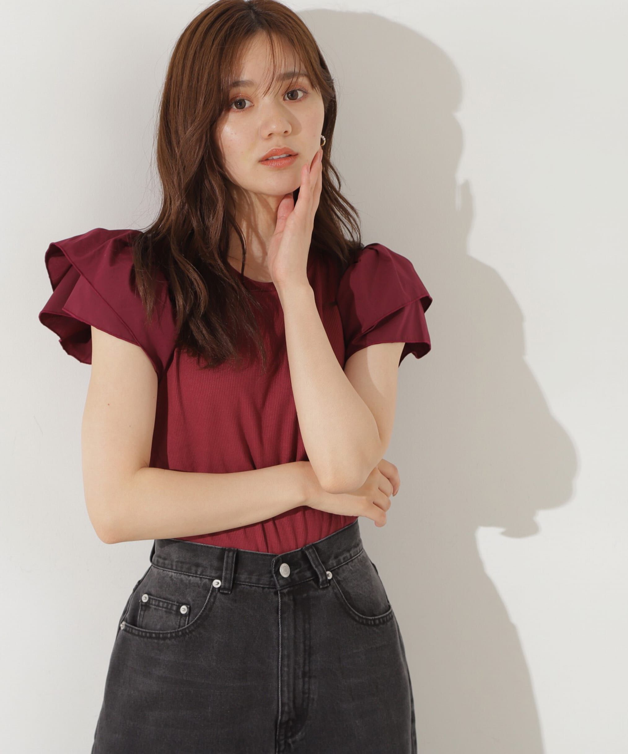 PROPORTION BODY DRESSING「フレアリブカットソー」|Tシャツ・カットソー|