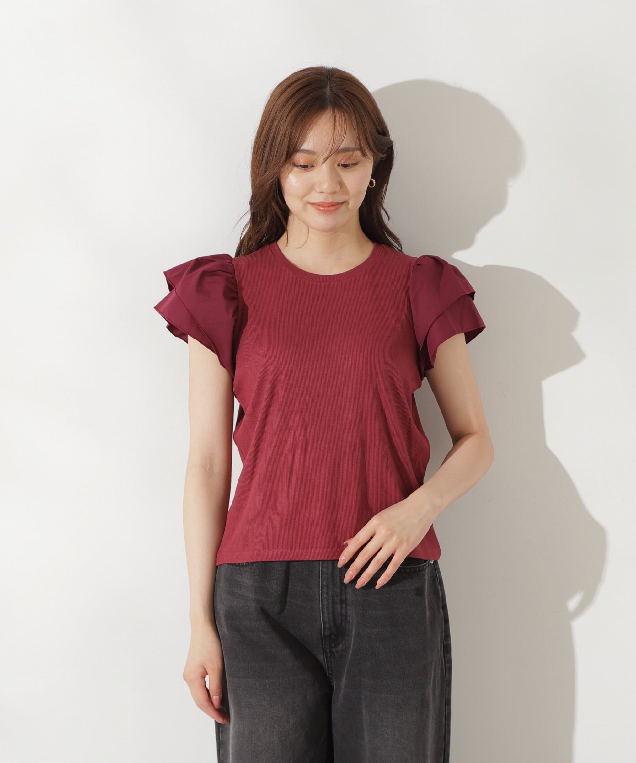 PROPORTION BODY DRESSING「フレアリブカットソー」|Tシャツ・カットソー|