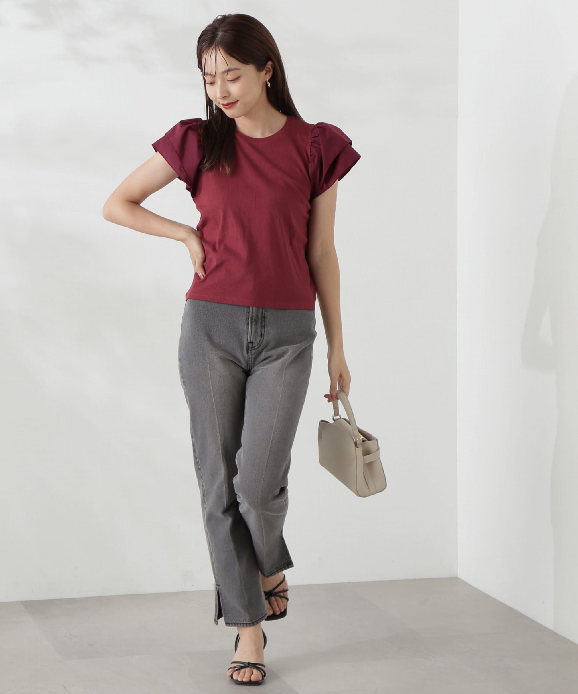 PROPORTION BODY DRESSING「フレアリブカットソー」|Tシャツ・カットソー|