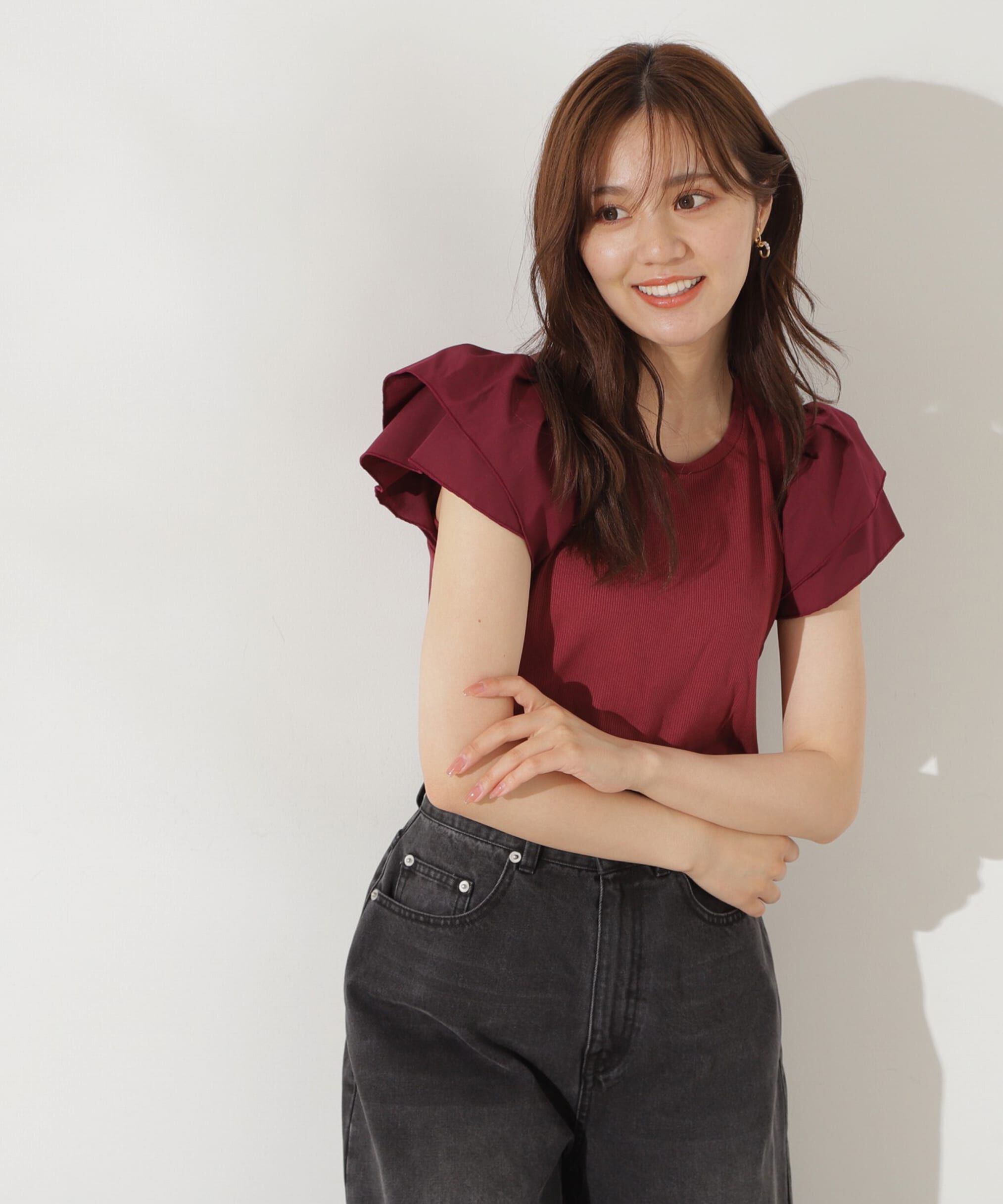 PROPORTION BODY DRESSING「フレアリブカットソー」|Tシャツ・カットソー|