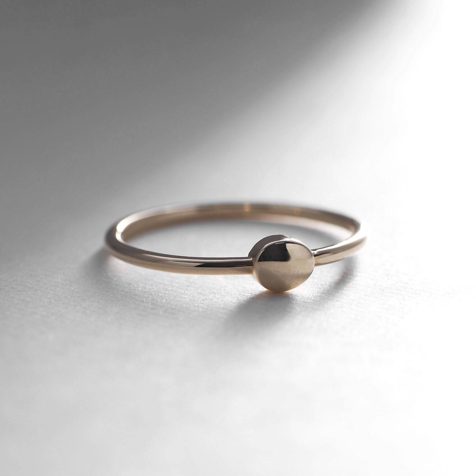 COCOSHNIK「K10ラウンドシェイプ リング」|リング|