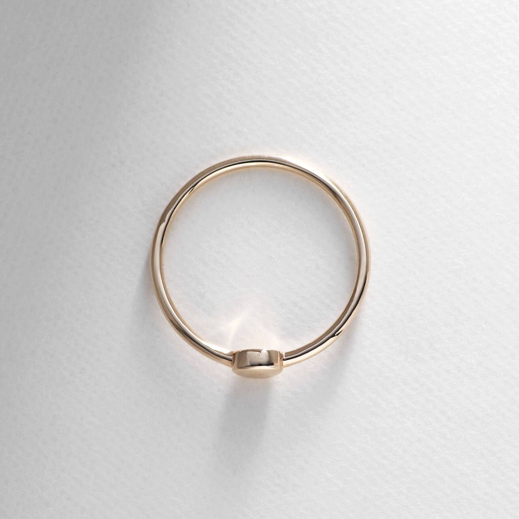 COCOSHNIK「K10ラウンドシェイプ リング」|リング|