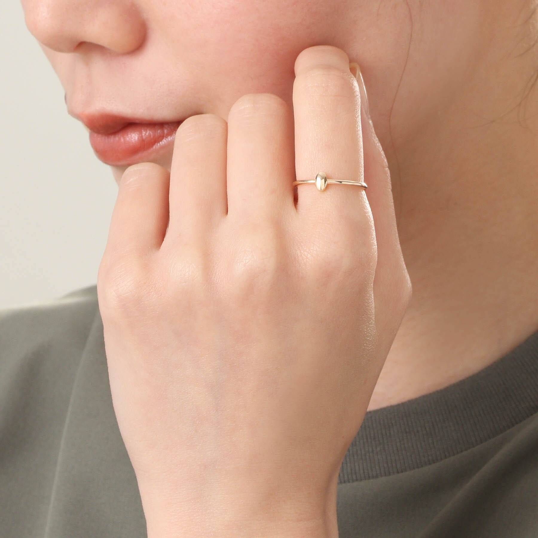 COCOSHNIK「K10オーバルシェイプ リング」|リング|