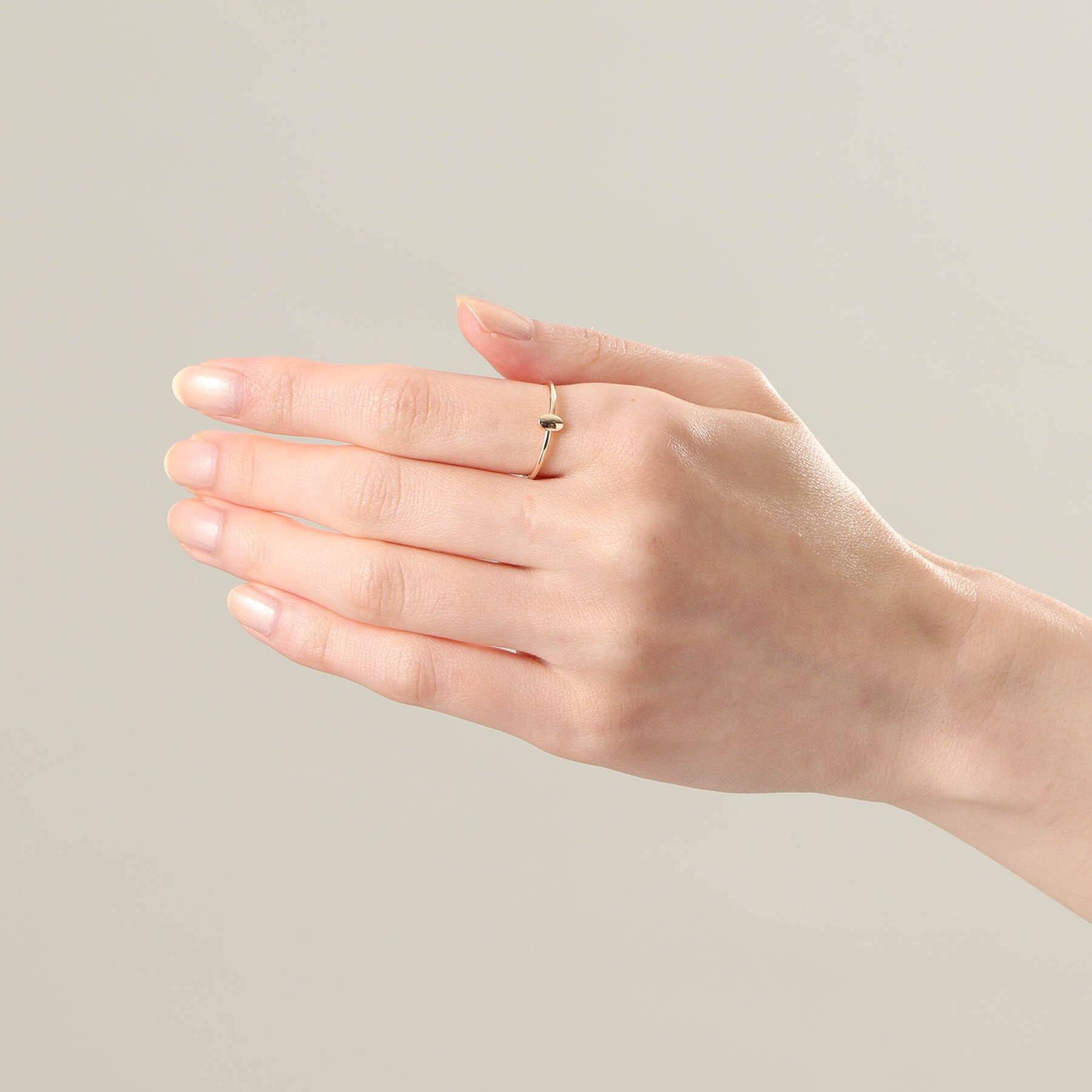 COCOSHNIK「K10オーバルシェイプ リング」|リング|