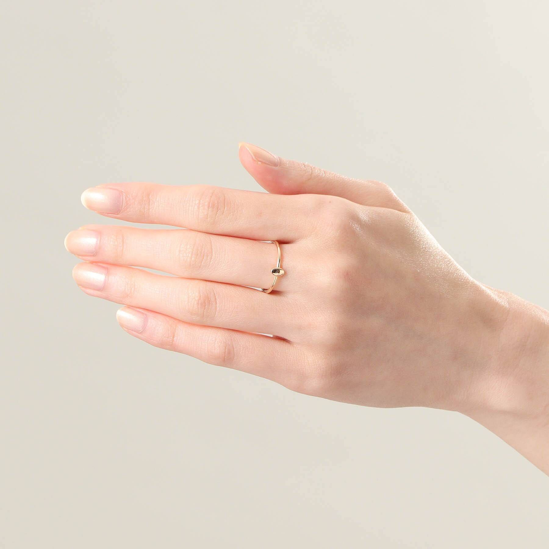 COCOSHNIK「K10オーバルシェイプ リング」|リング|