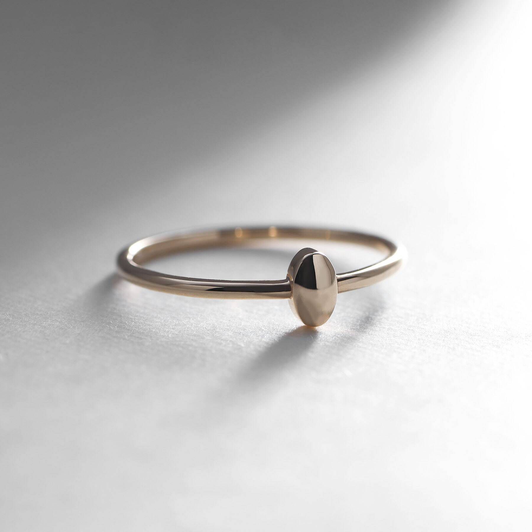 COCOSHNIK「K10オーバルシェイプ リング」|リング|