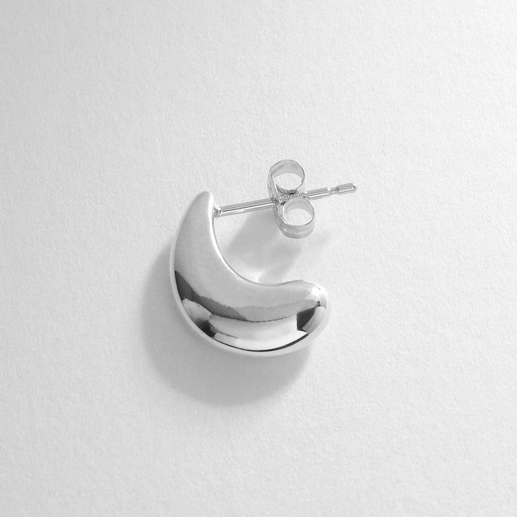 COCOSHNIK「シルバー ドロップ フープピアス」|ピアス|