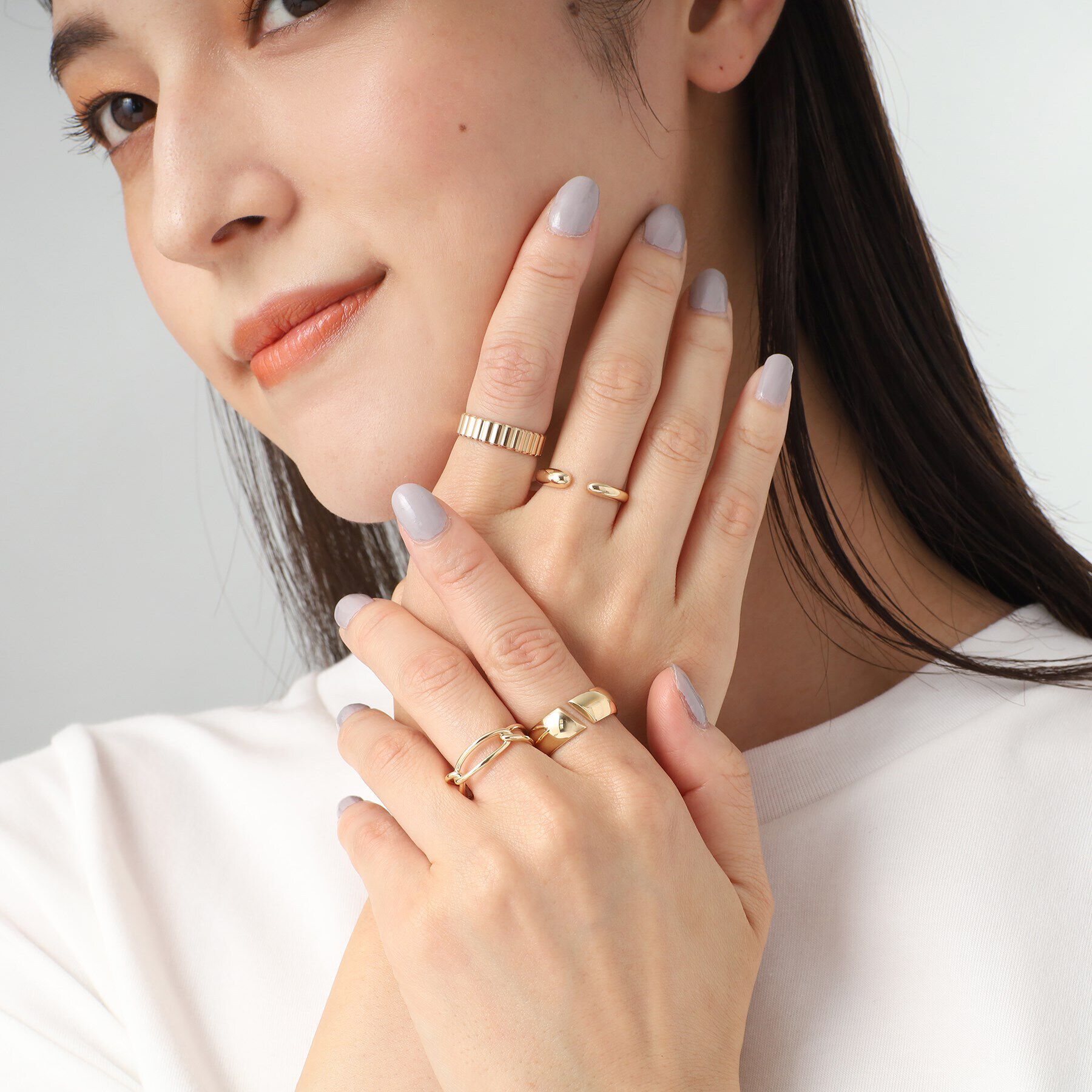 COCOSHNIK「K10PCチェーン リング」|リング|