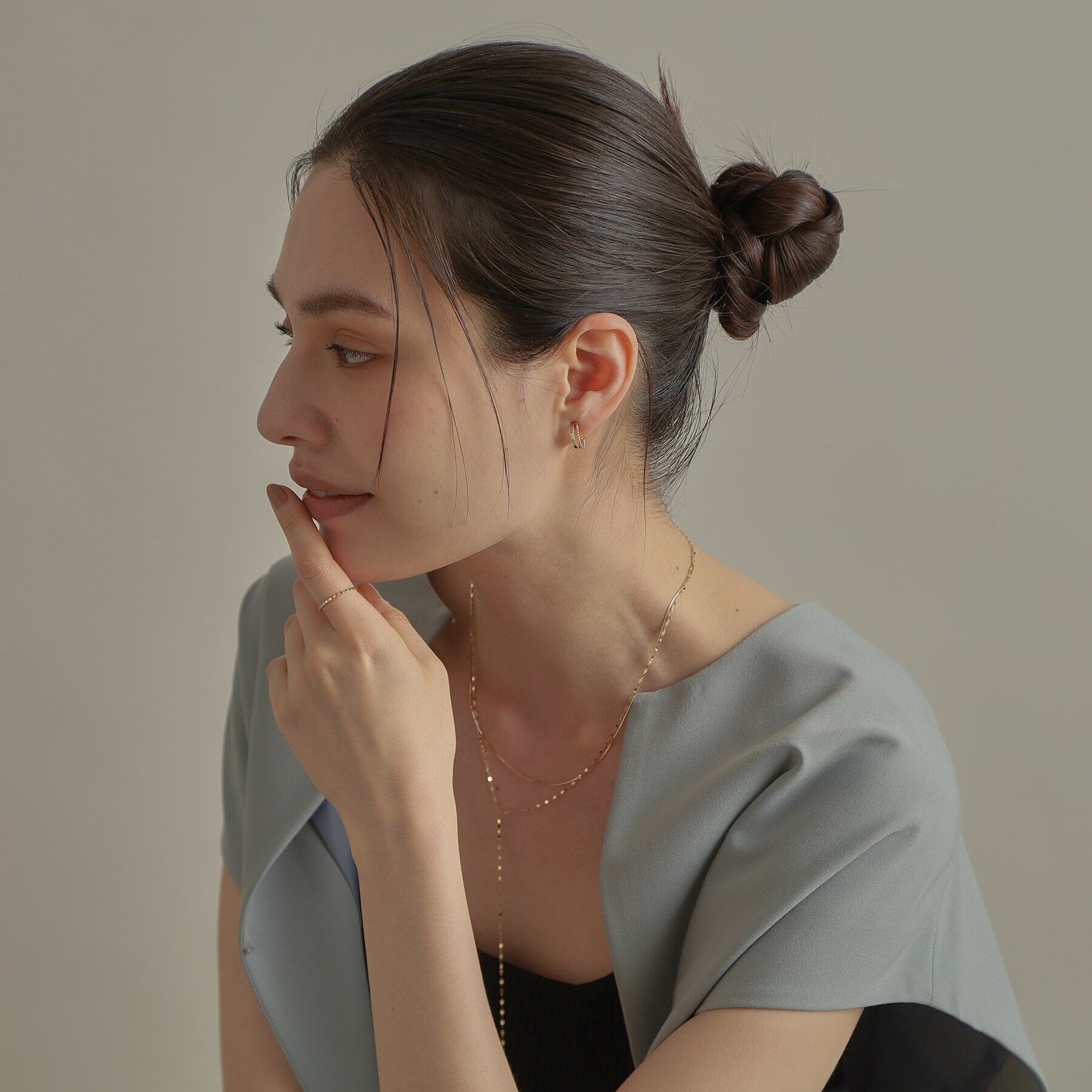 COCOSHNIK「K10スカラップカット リング」|リング|