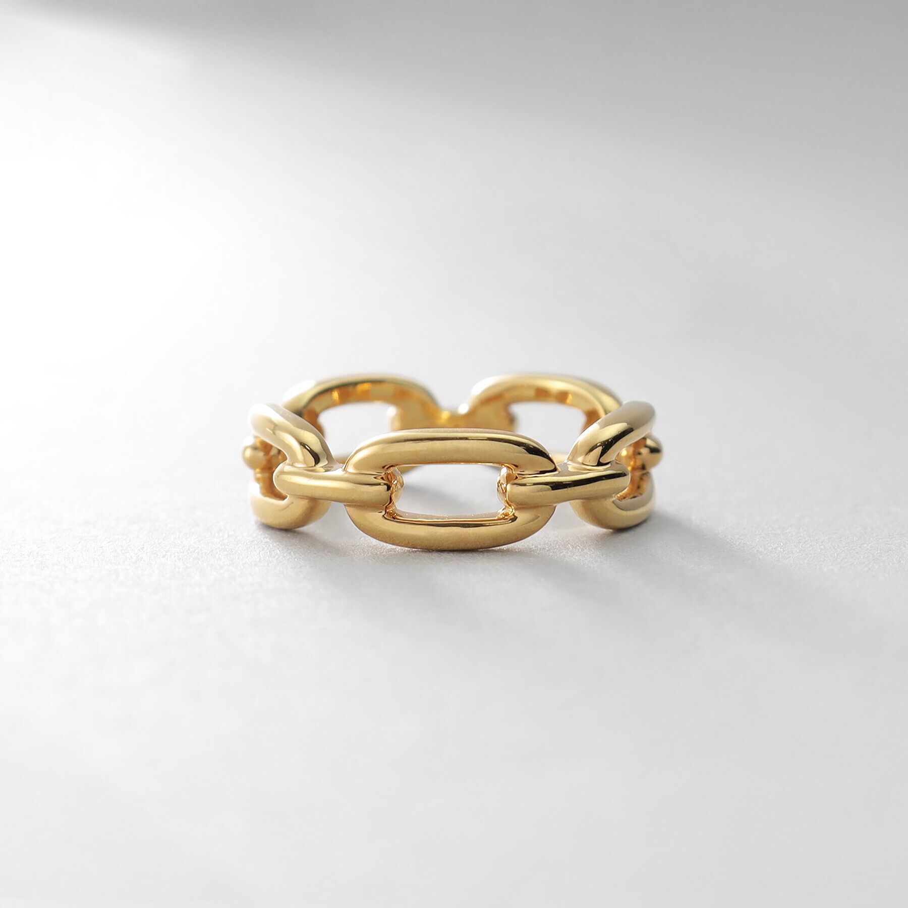 COCOSHNIK ONKITSCH「シルバー ケーブルチェーンモチーフリング GP」|リング|