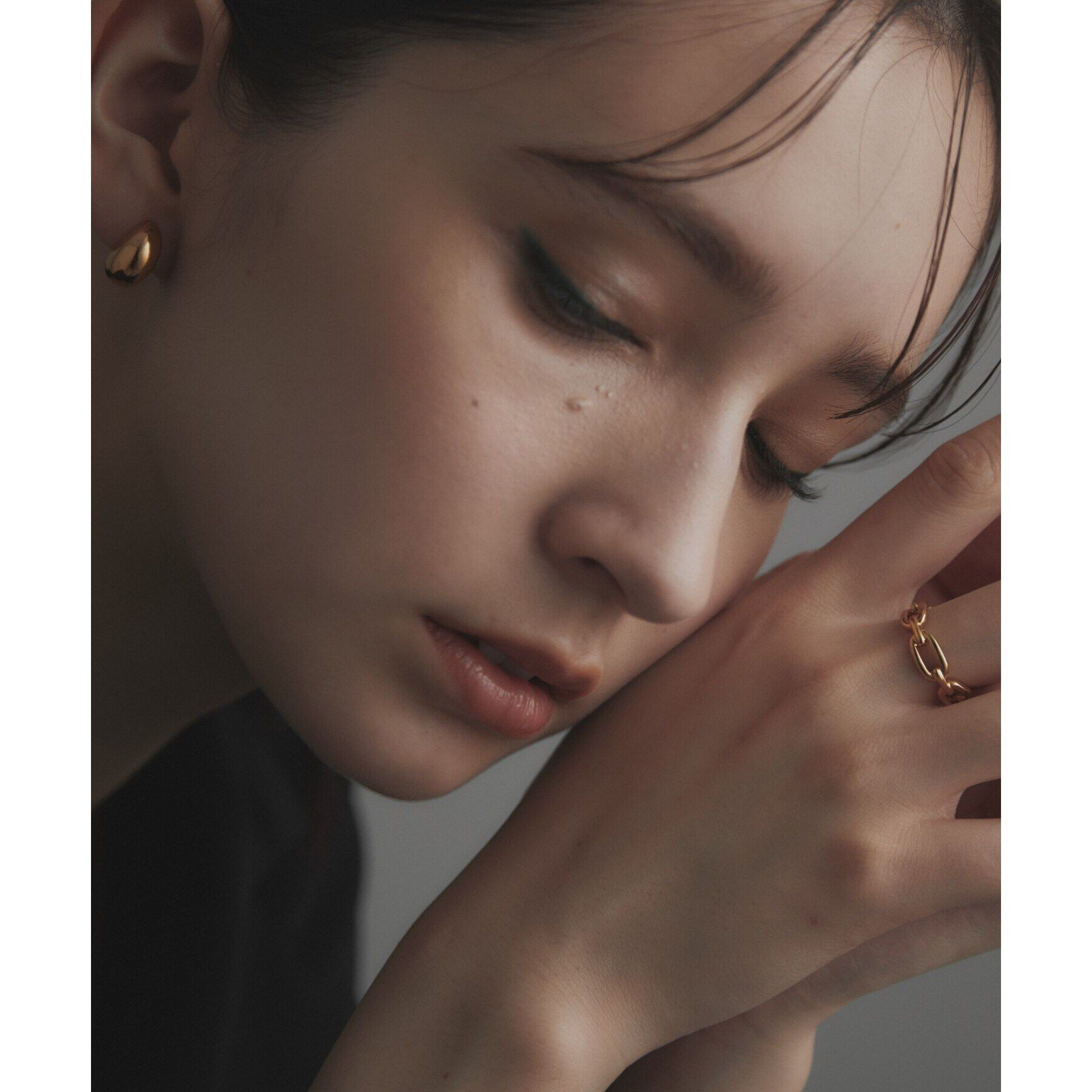 COCOSHNIK ONKITSCH「シルバー ケーブルチェーンモチーフリング GP」|リング|