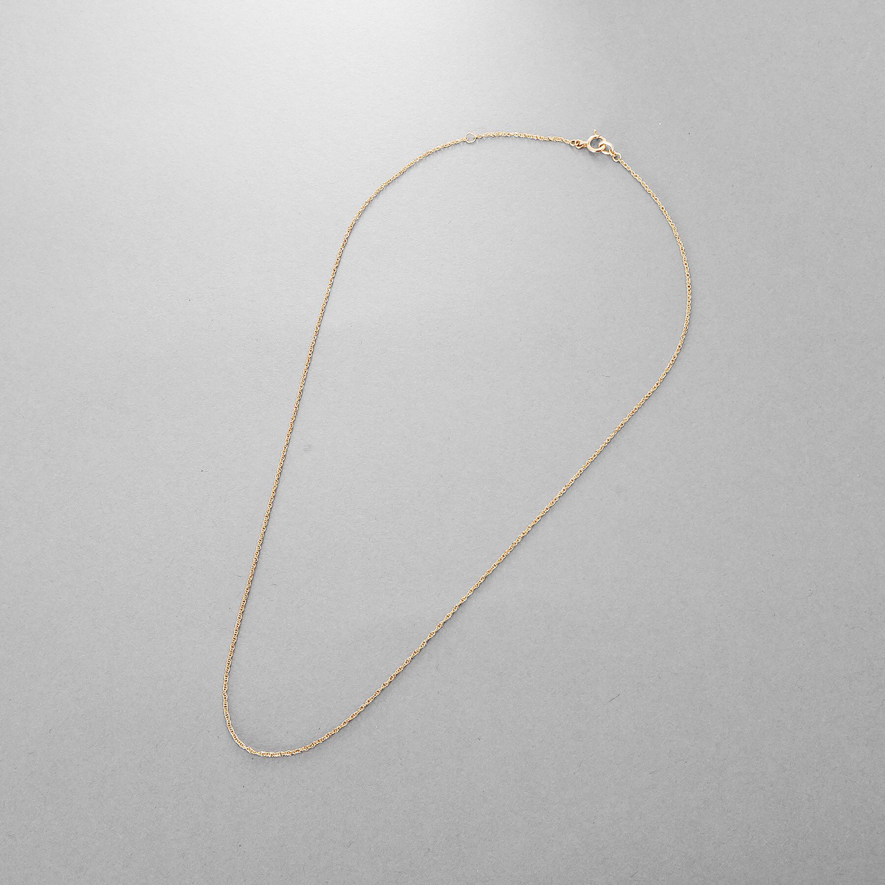 COCOSHNIK ONKITSCH「K10スキニーネックレス スクリューツイスト」|ネックレス|