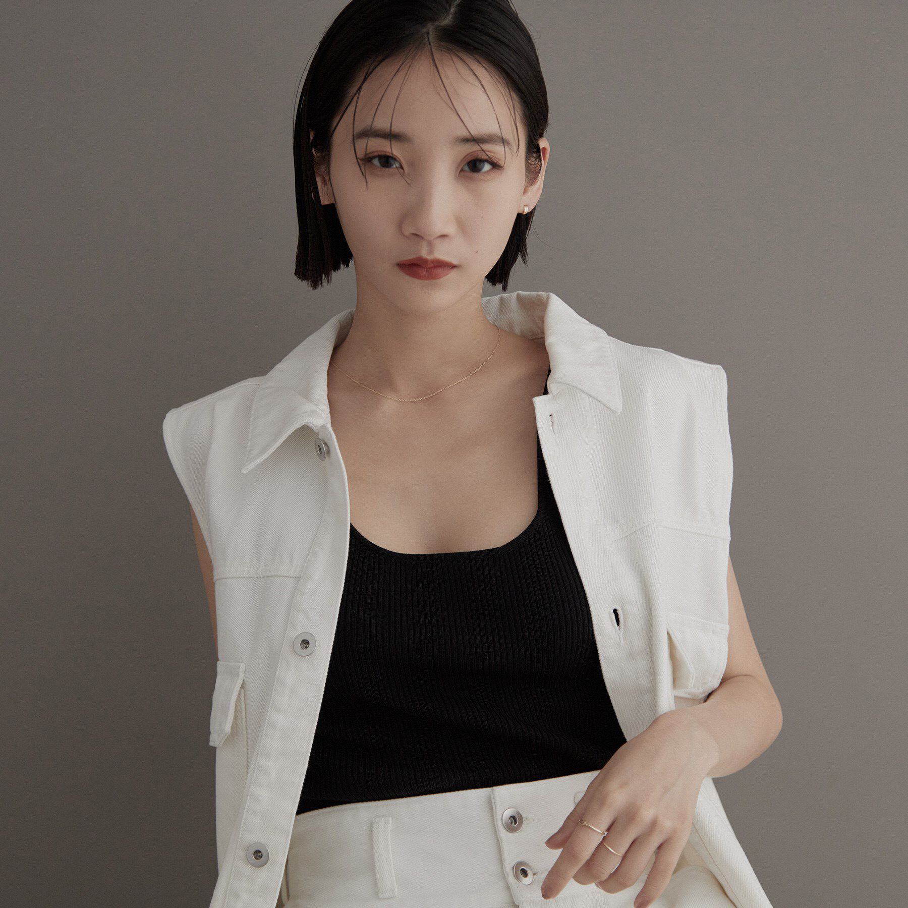 COCOSHNIK ONKITSCH「K10スキニーネックレス スクリューツイスト」|ネックレス|