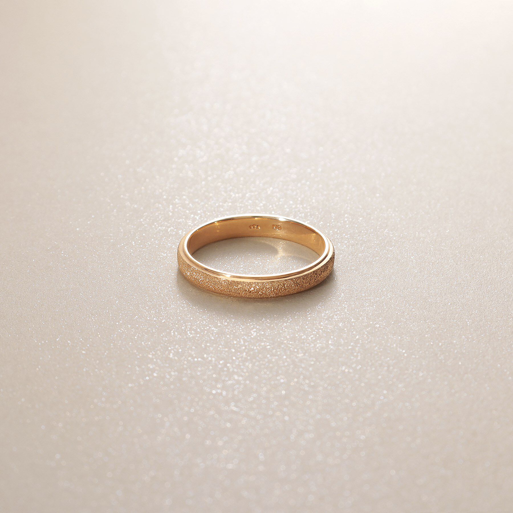 COCOSHNIK「K10平甲ダイヤモンドダスト リング」|リング|イエローゴールド(1