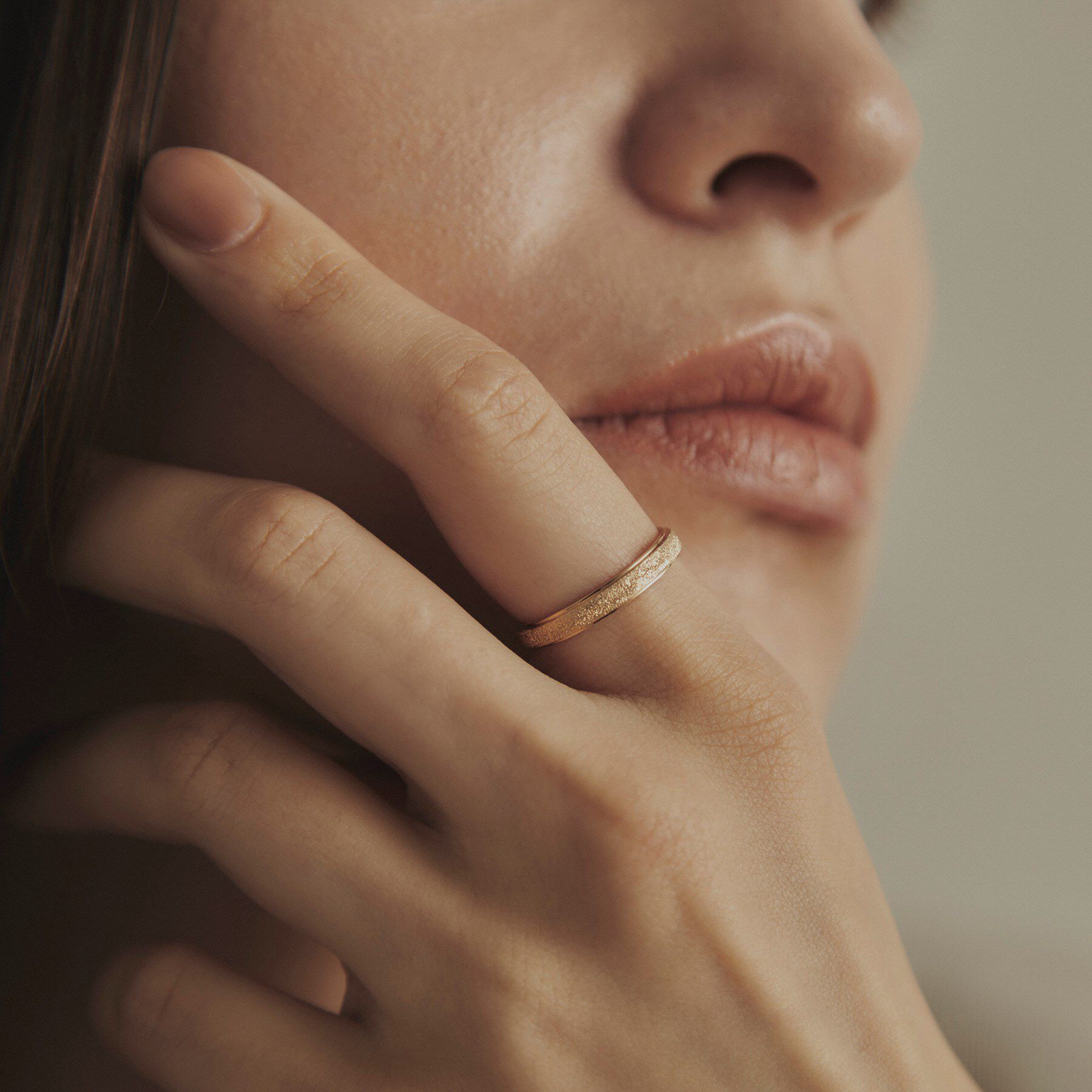 COCOSHNIK「K10平甲ダイヤモンドダスト リング」|リング|