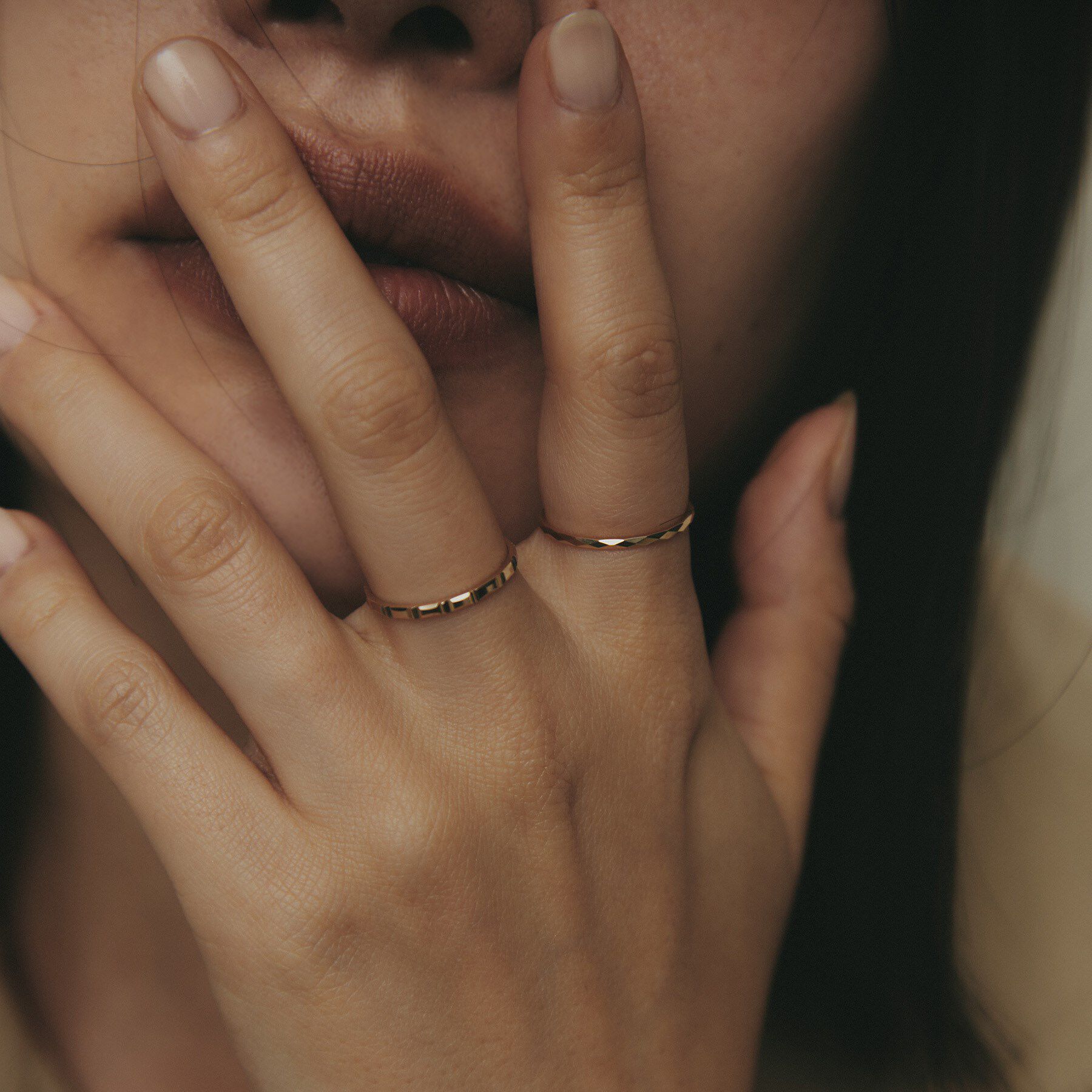 COCOSHNIK「K10ダイヤカット リング」|リング|