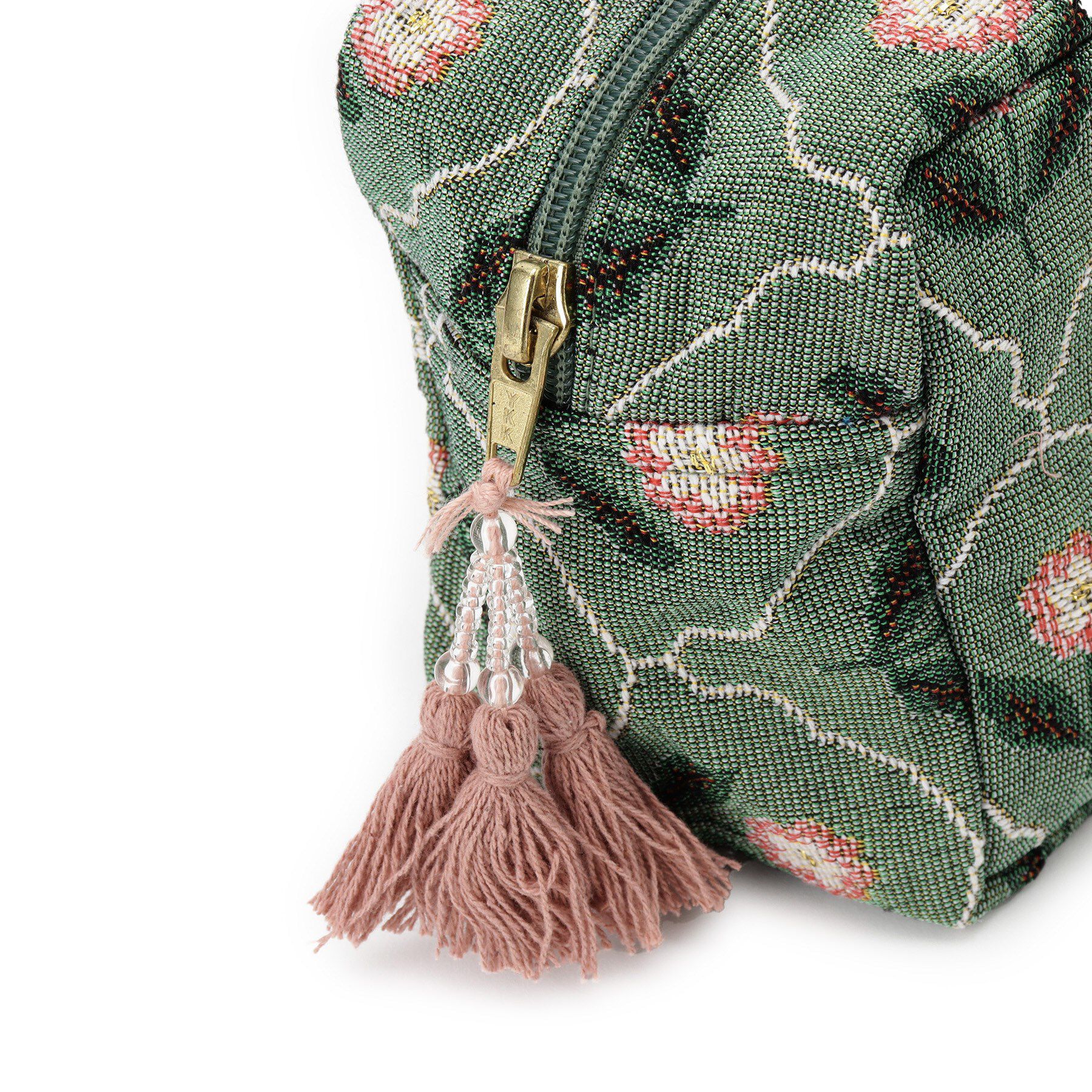 SHOO･LA･RUE「インド製ジャカードマチ付きポーチ」|ポーチ|